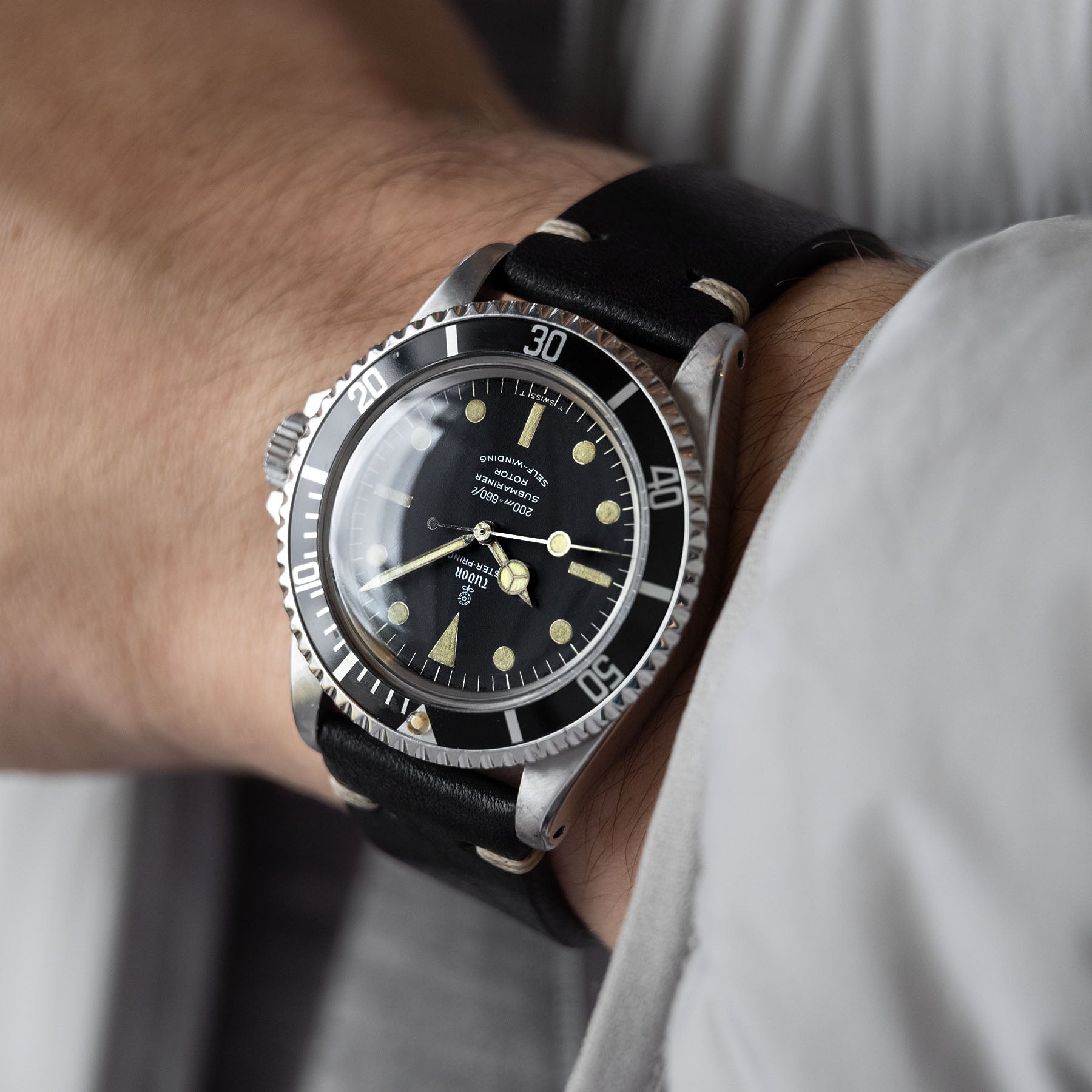Tudor Submariner 7928 Gilt Minute Track