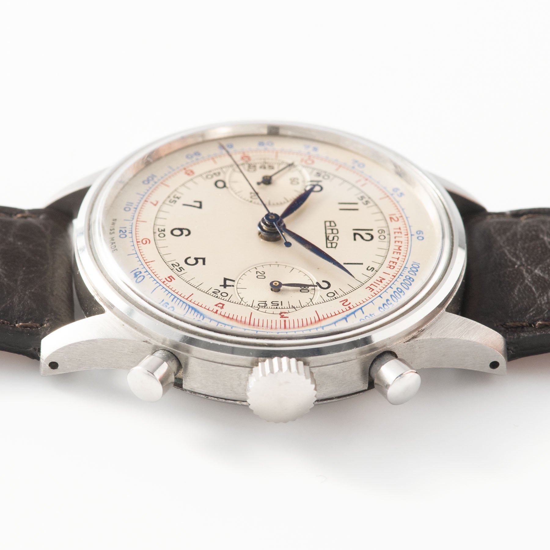 Arsa Oversize Steel Chronograph 1940s
