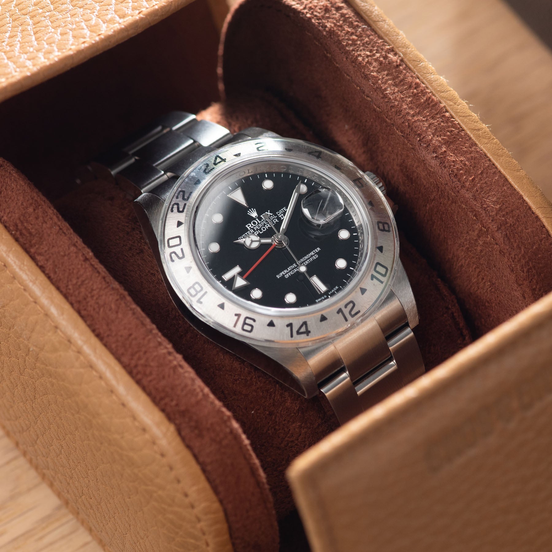 Rolex Explorer 2 Black Dial 16570 New Old Stock 