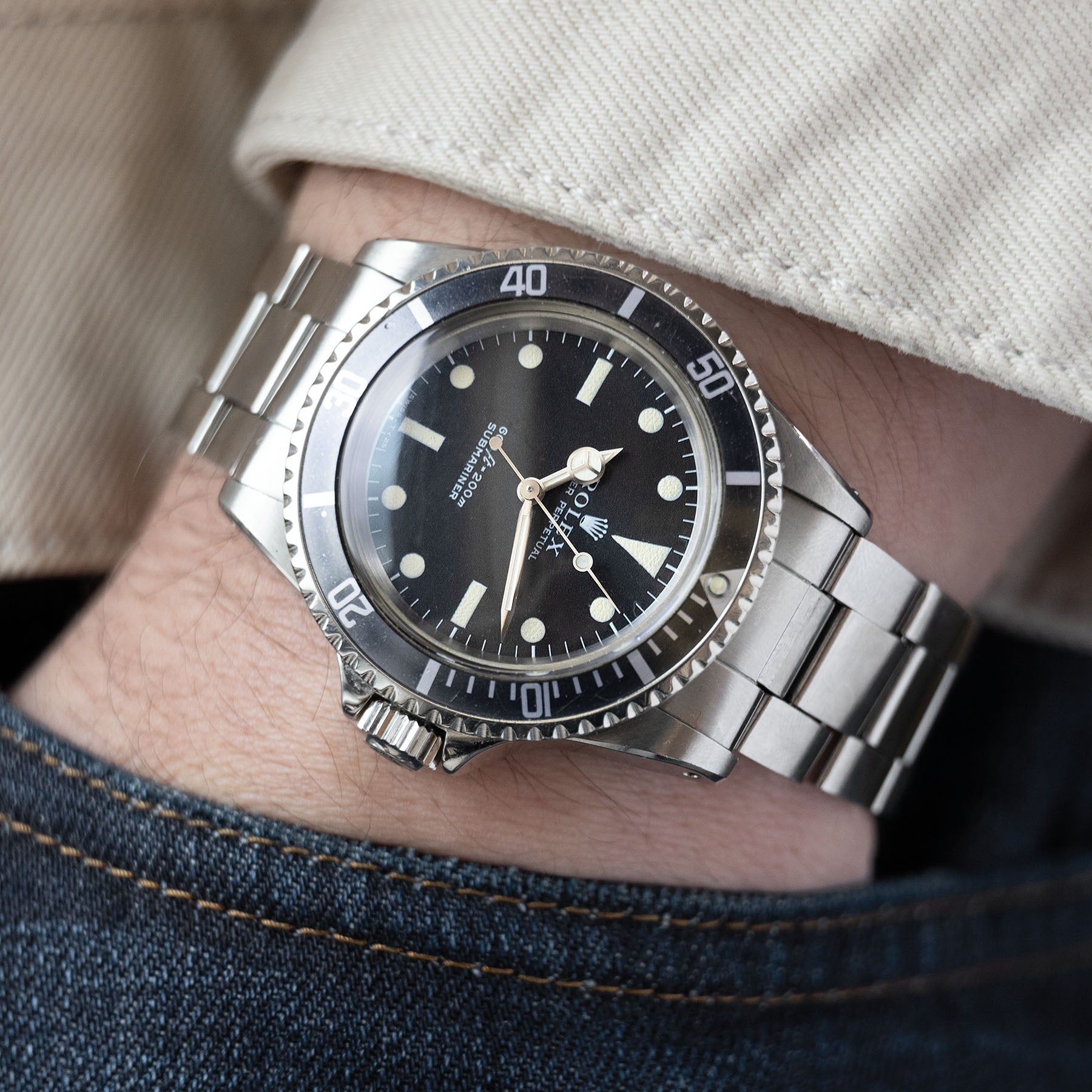 Rolex Submariner Non-Serif Dial 5513 Box and Papers