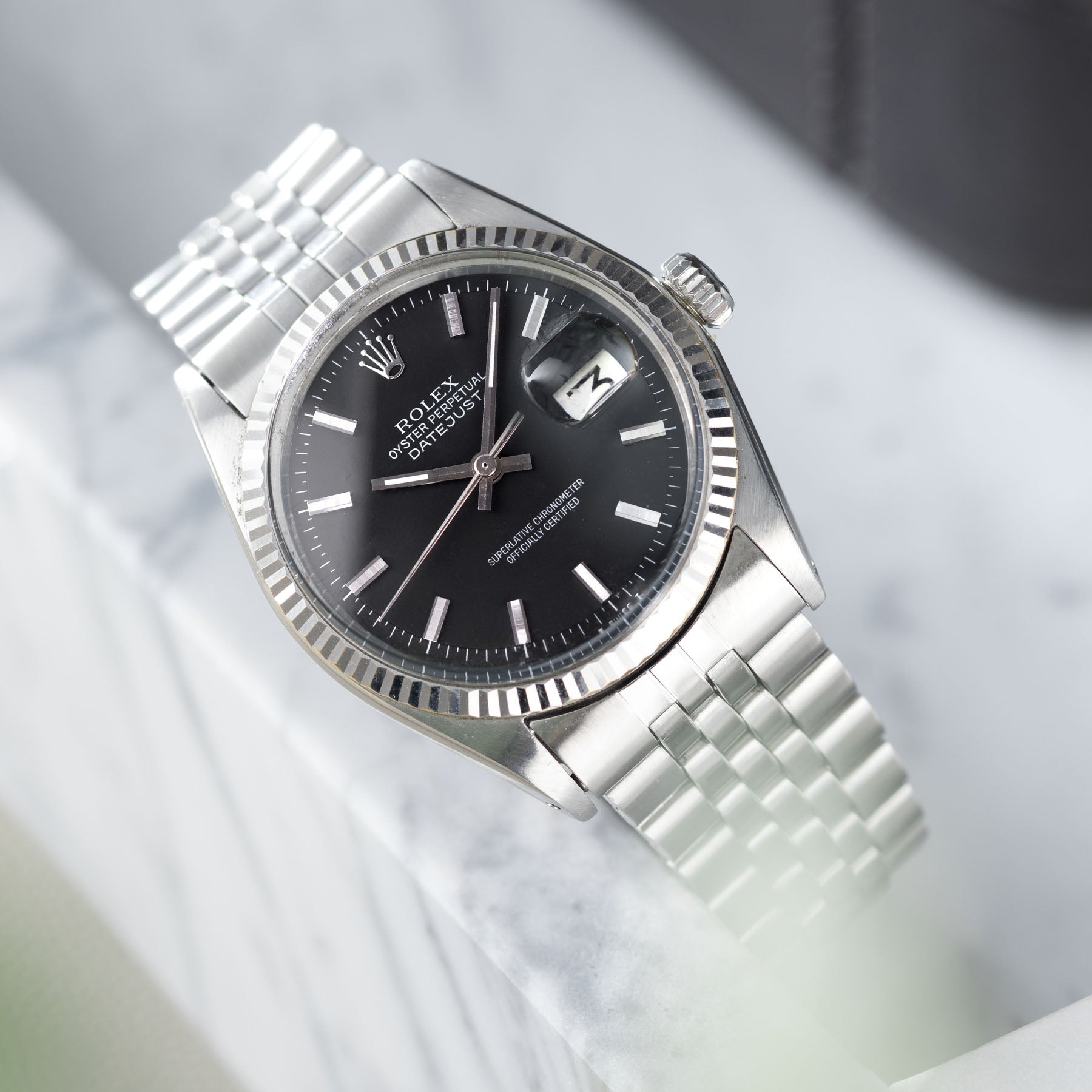 Rolex Datejust 1601 Matte Black Dial