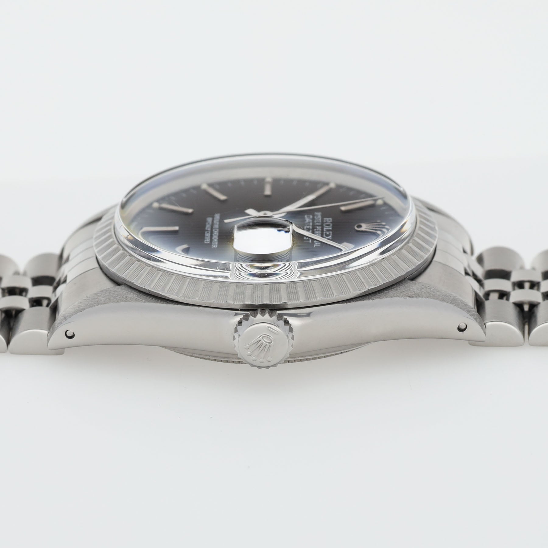 Rolex Datejust 16030 Grey Tapestry Dial 