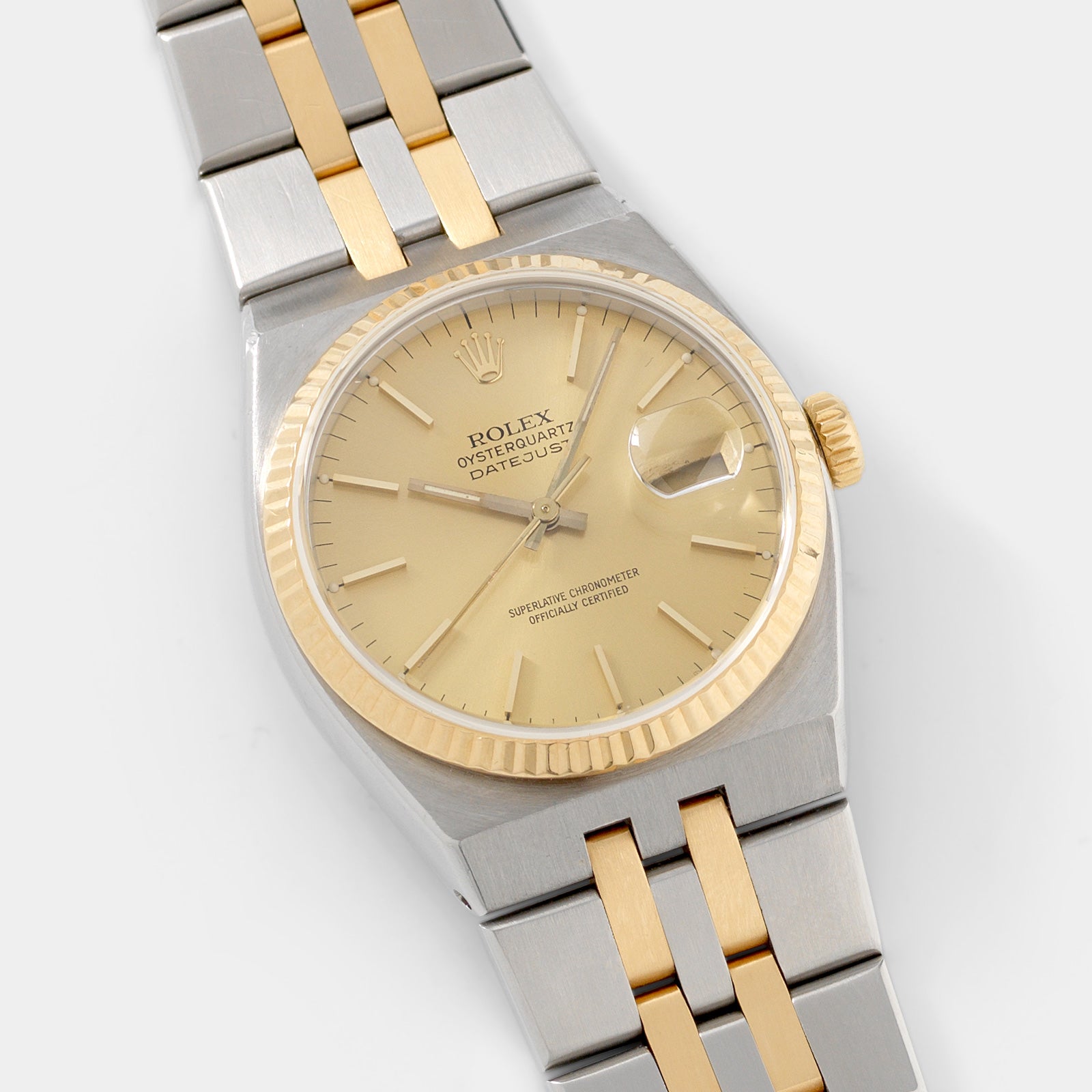 Rolex Oysterquartz Datejust 17013 Champagne Dial
