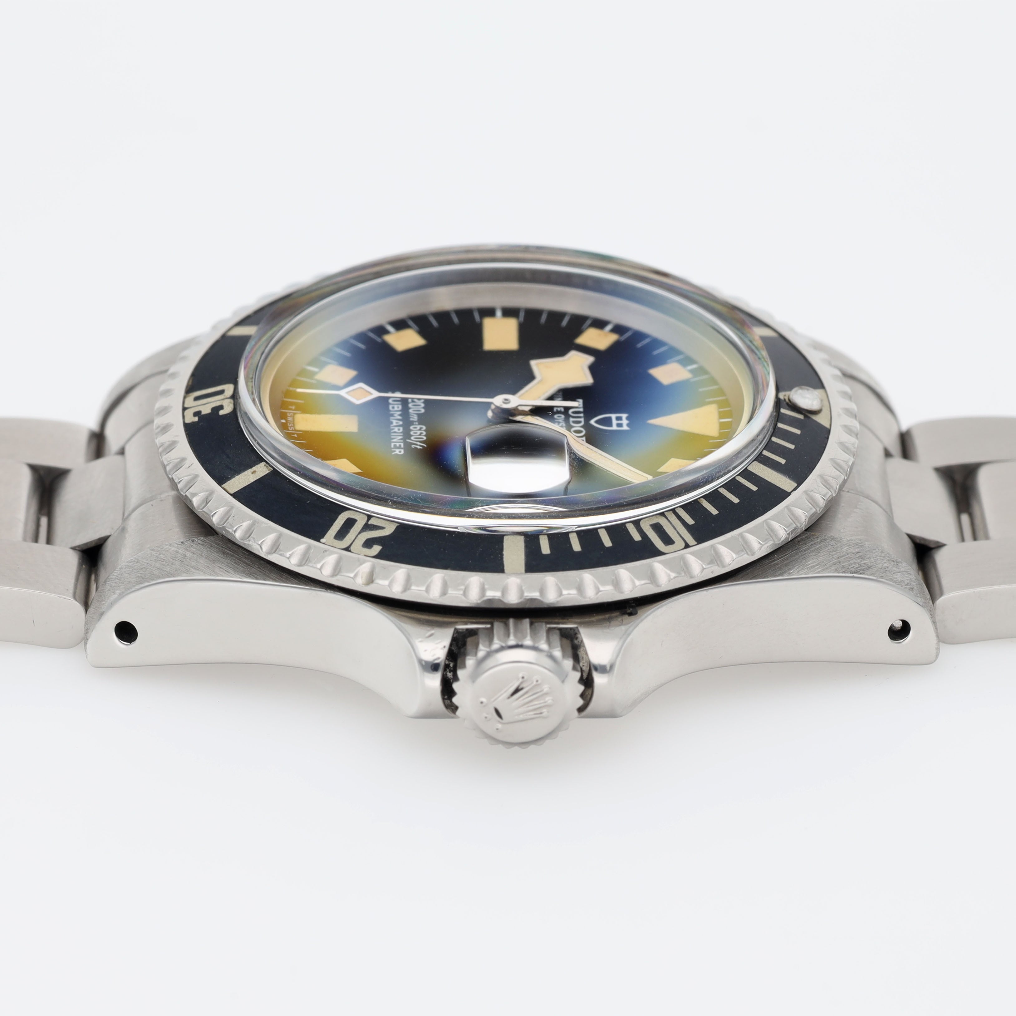 Tudor Submariner Date 9411/0 Black Snowflake Fat Font Inlay 