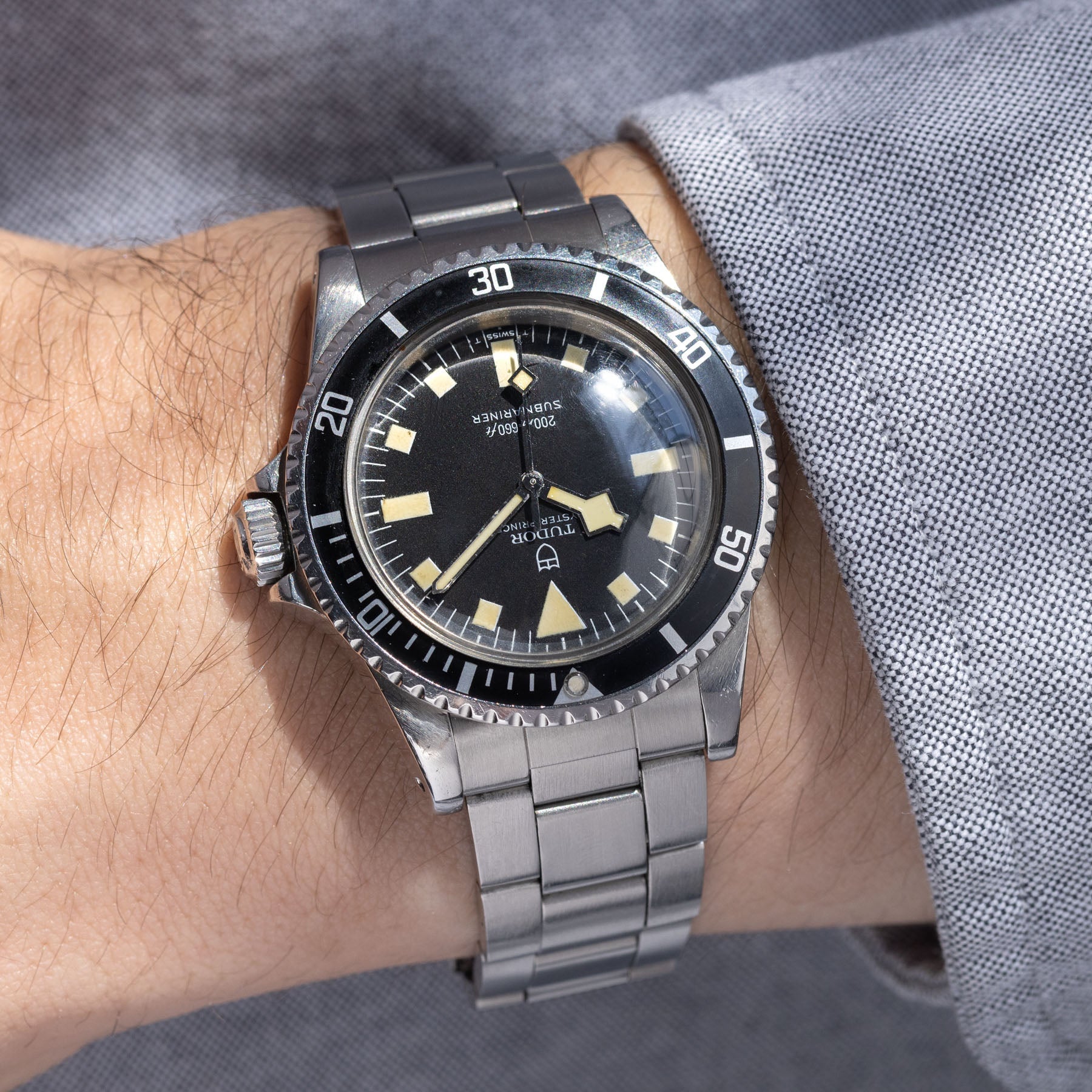 Tudor Submariner 9401 No Date Black Snowflake