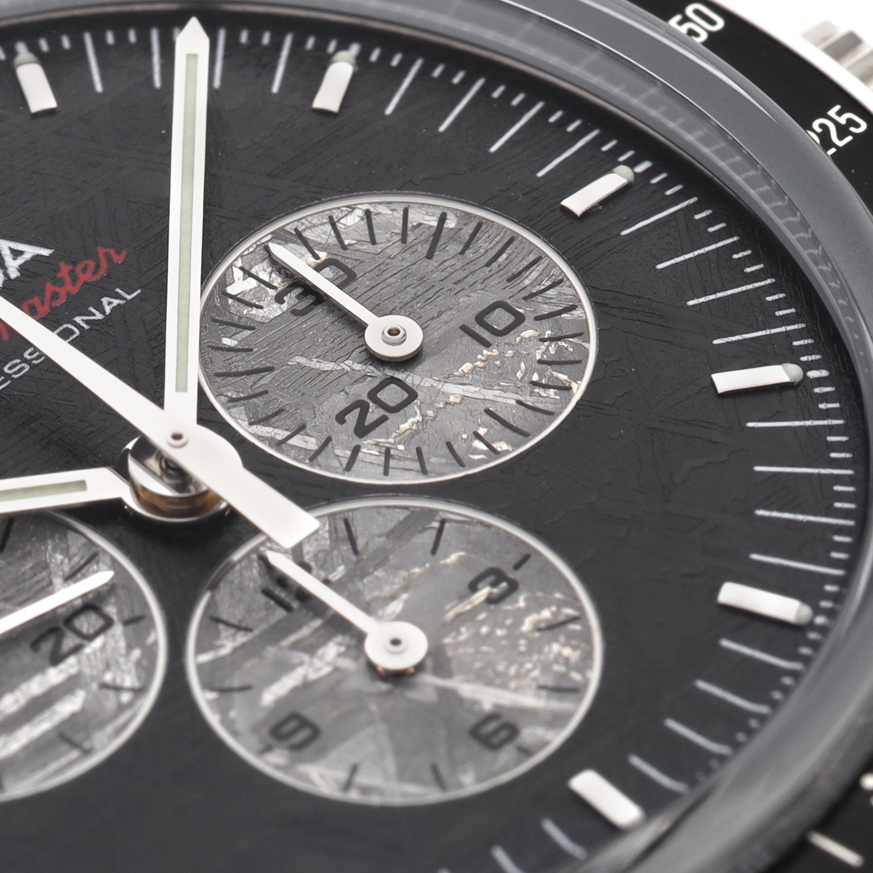 Omega Speedmaster Apollo Soyuz Anniversary Edition Meteorite Dial