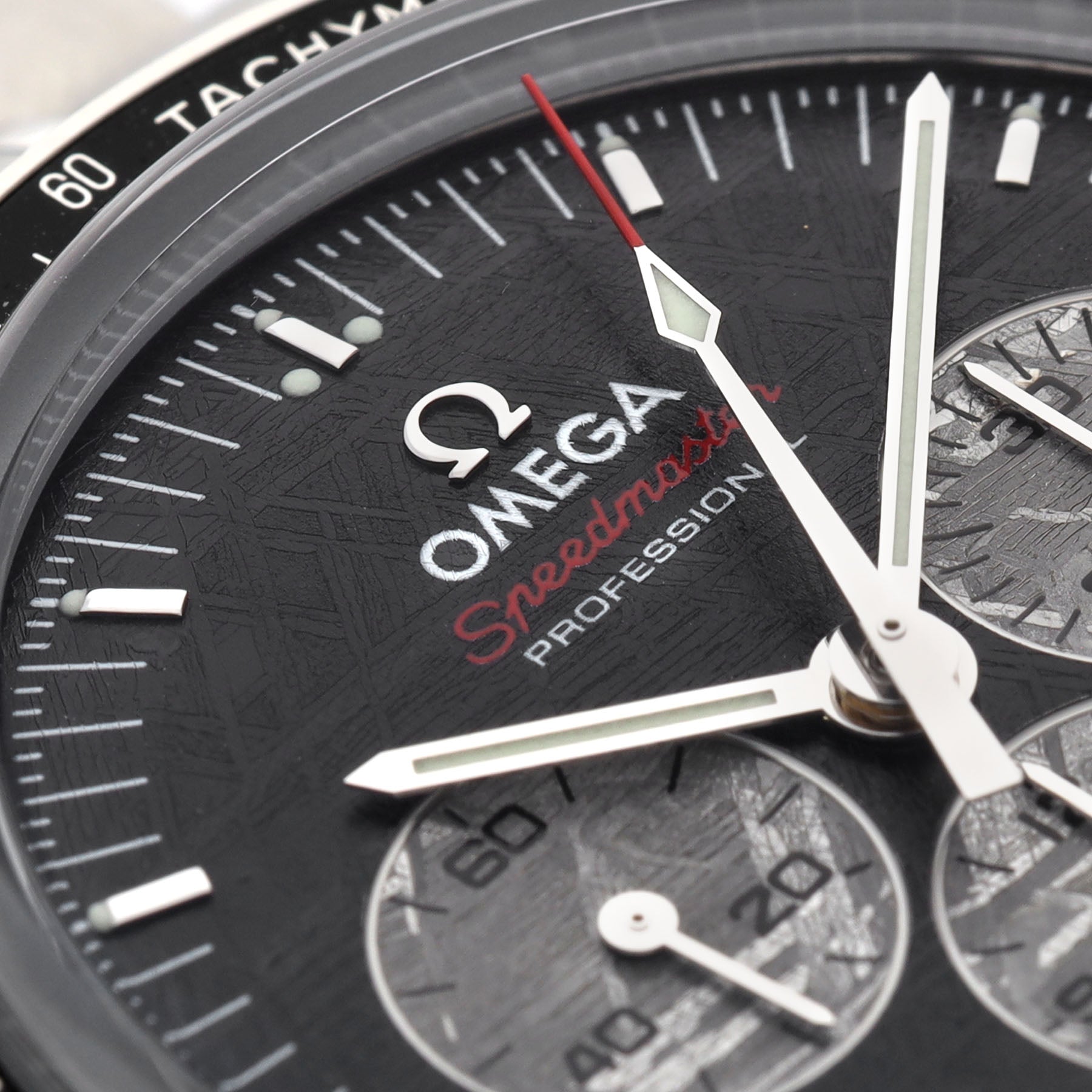 Omega Speedmaster Apollo Soyuz Anniversary Edition Meteorite Dial