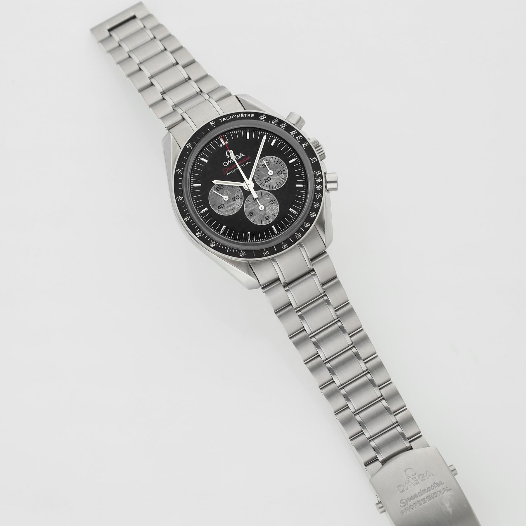 Omega Speedmaster Apollo Soyuz Anniversary Edition Meteorite Dial