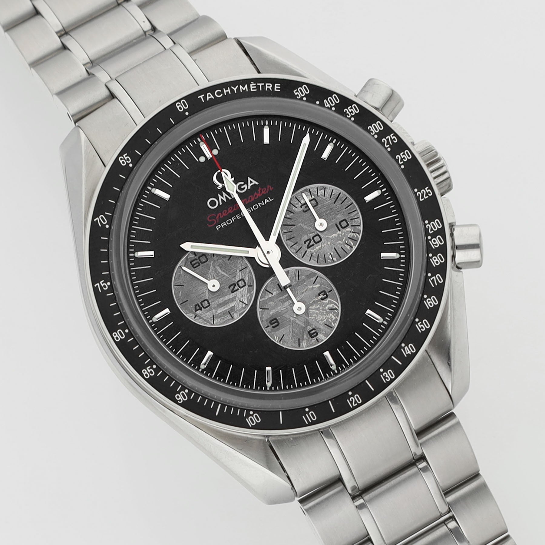 Omega Speedmaster Apollo Soyuz Anniversary Edition Meteorite Dial