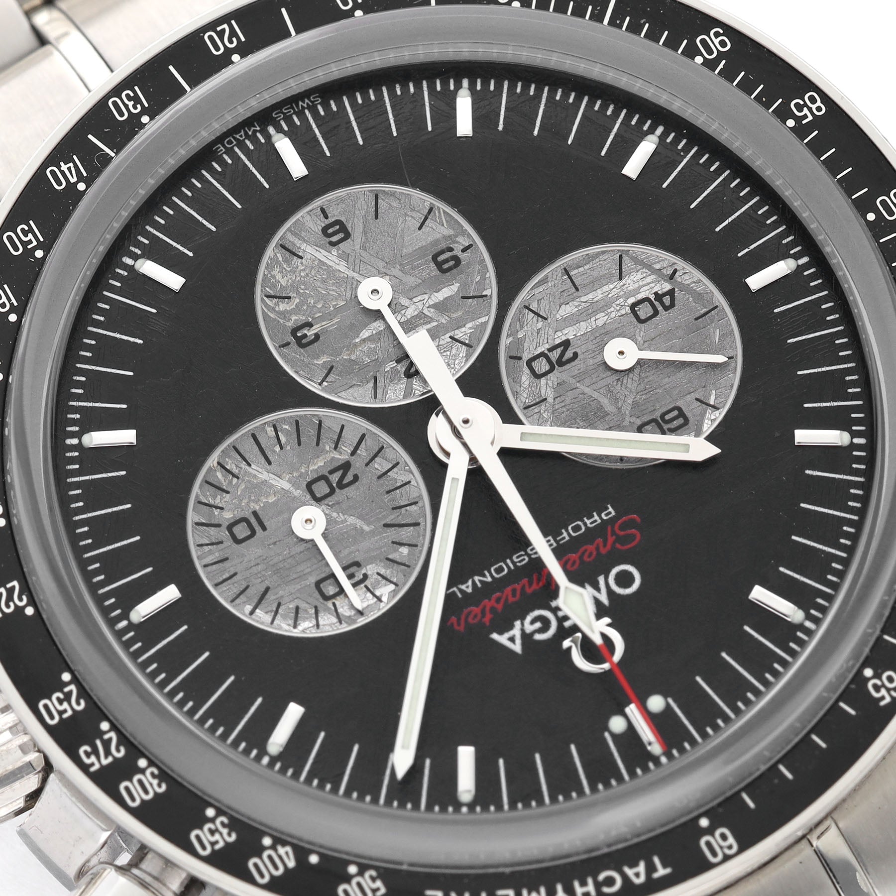 Omega Speedmaster Apollo Soyuz Anniversary Edition Meteorite Dial