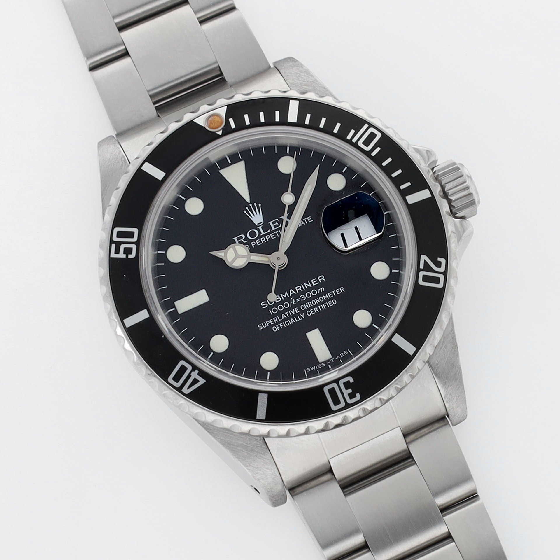 Rolex Submariner Date 16800 Original Matte Dial 