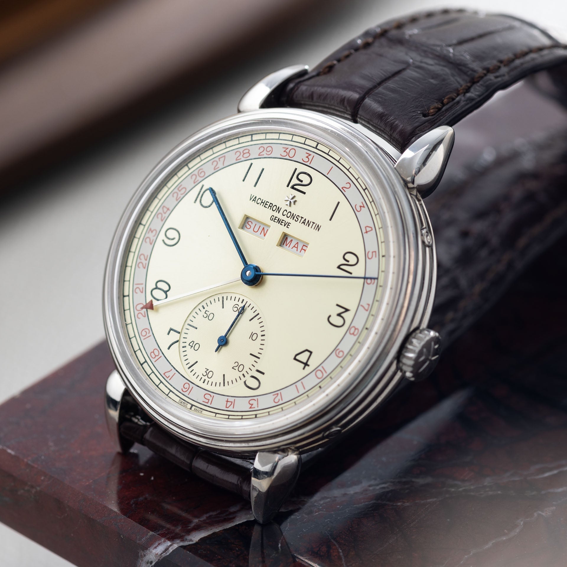 Vacheron Constantin Historiques 1942 3110V Triple Calendar Steel 