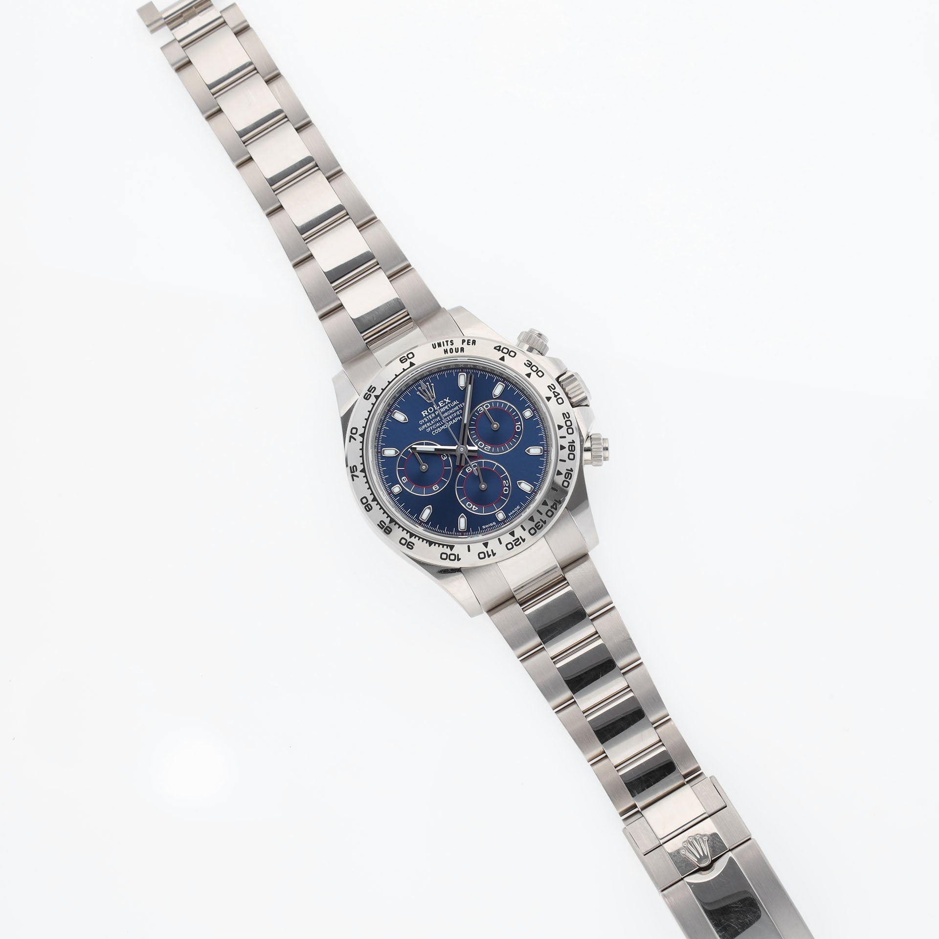 Rolex Daytona 116509 White Gold Blue Dial Full Set