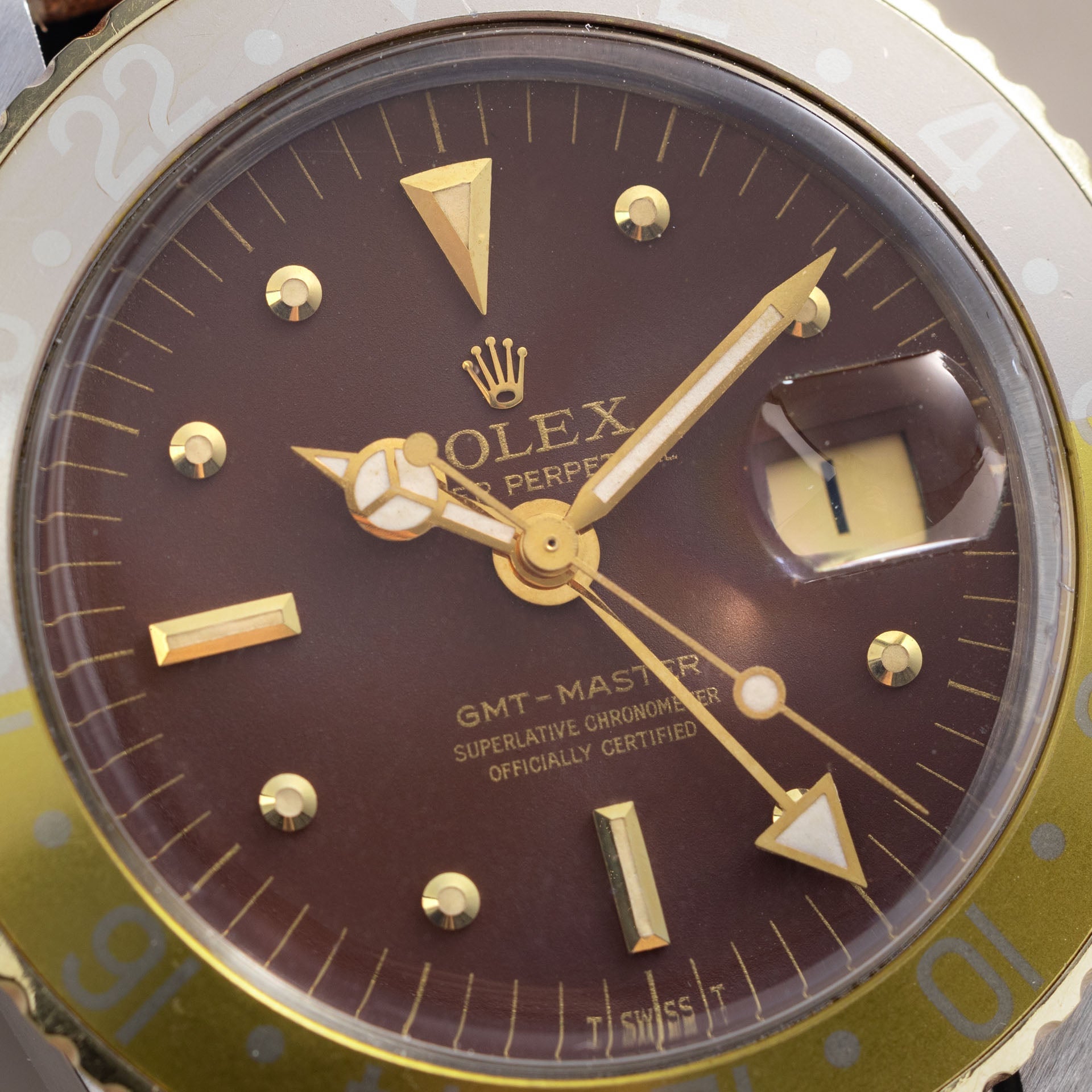 Rolex GMT-Master Matte Brown Nipple Dial Root Beer ref 1675 