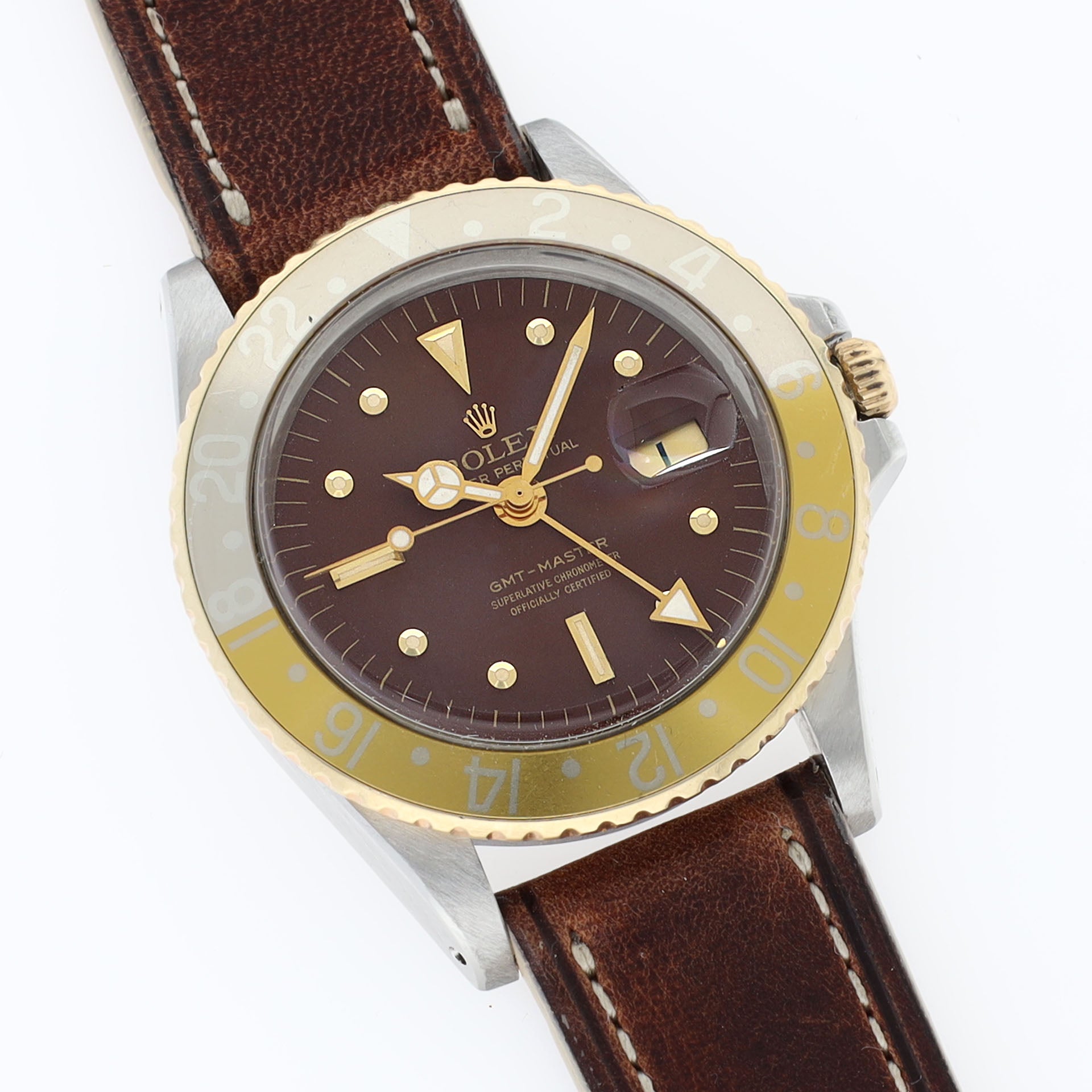 Rolex GMT-Master Matte Brown Nipple Dial Root Beer ref 1675 