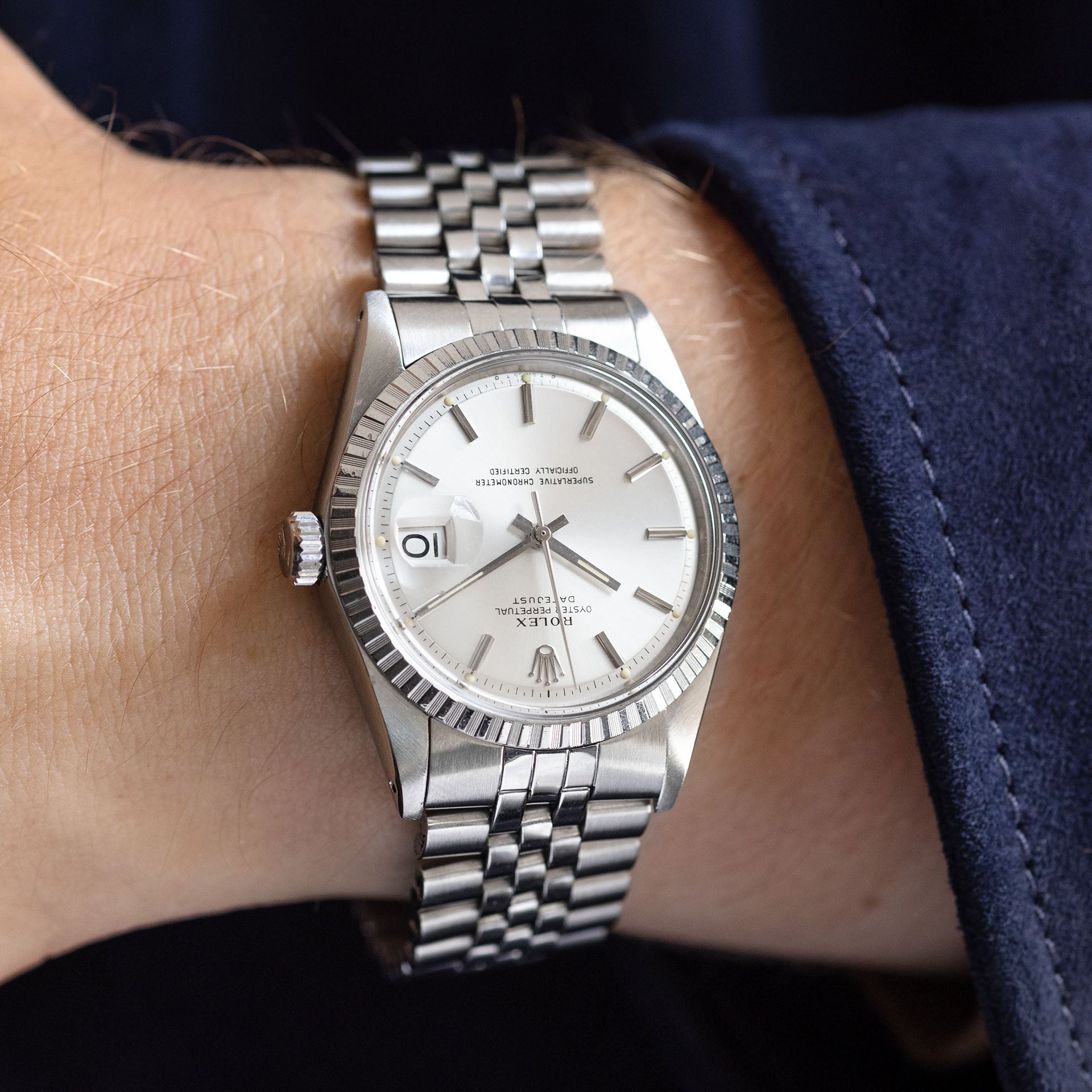 Rolex Datejust 1603 Silver Sigma Dial