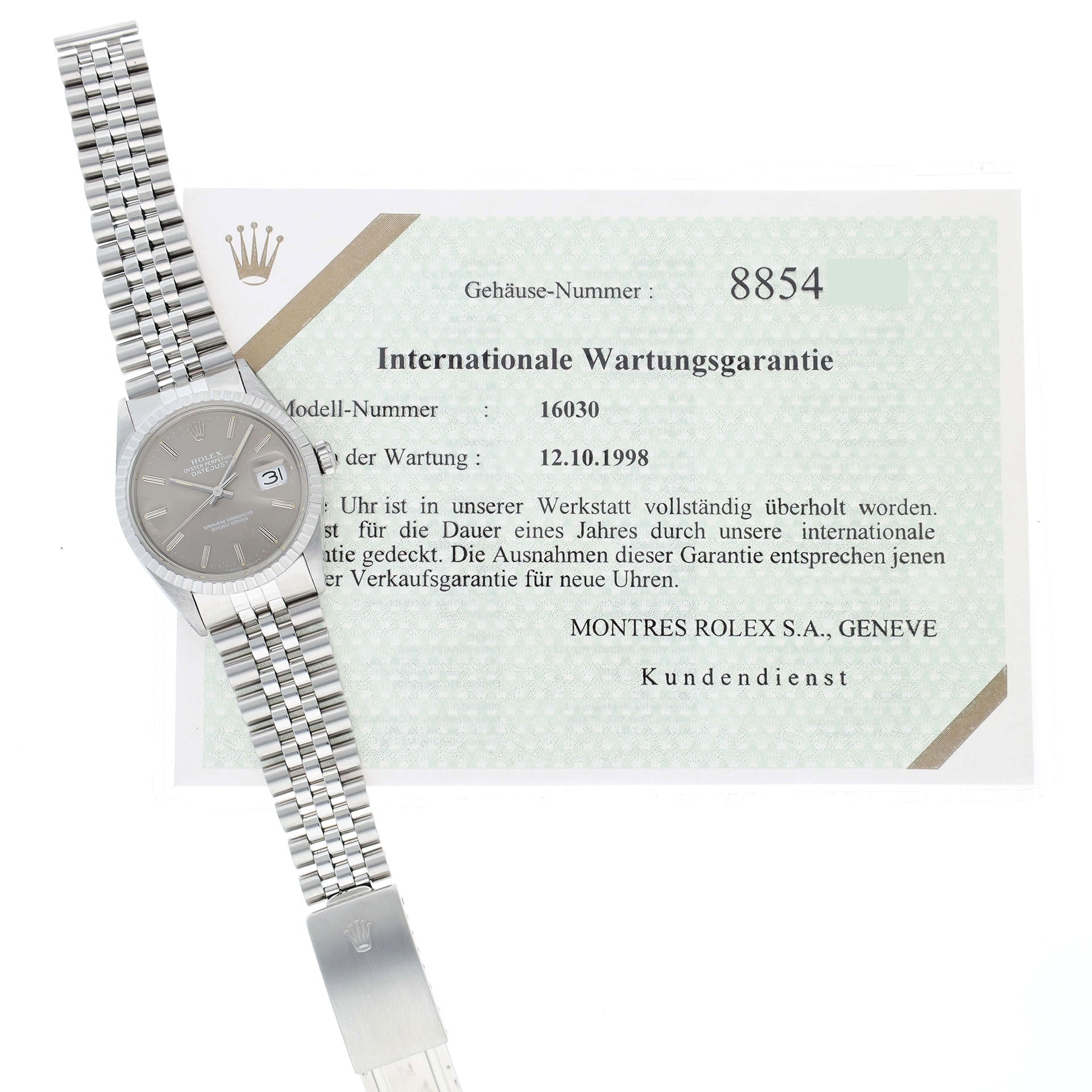 Rolex Datejust 16030 Taupe Dial 
