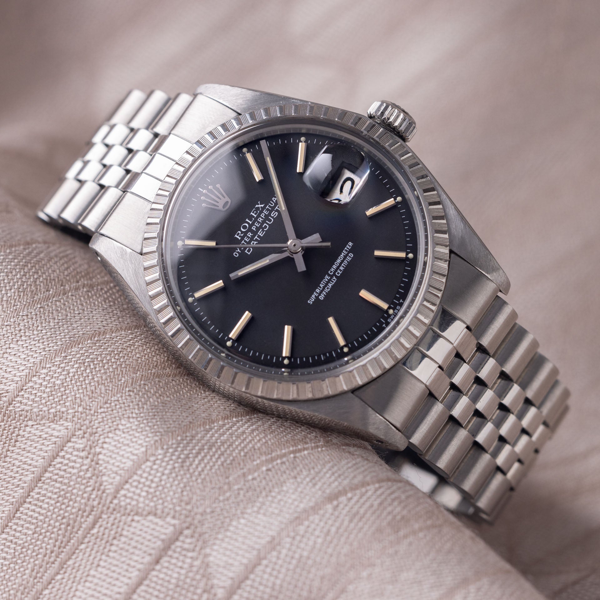 Rolex Datejust 1603 Black Dial 