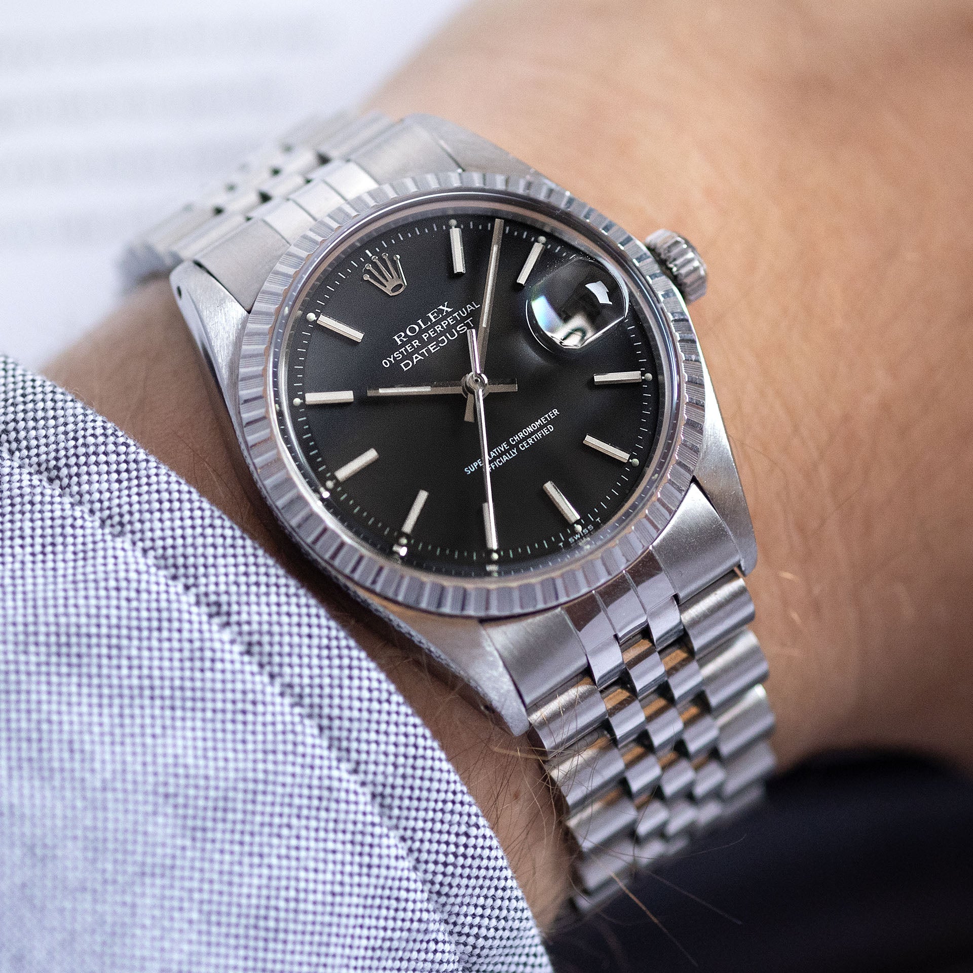 Rolex Datejust 1603 Black Dial 
