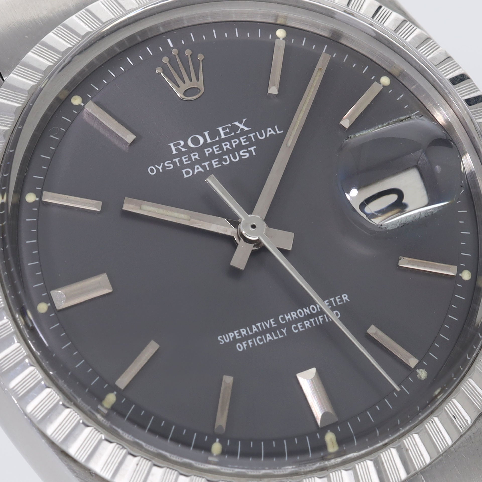 Rolex Datejust 1603 Grey Soleil Sigma Dial