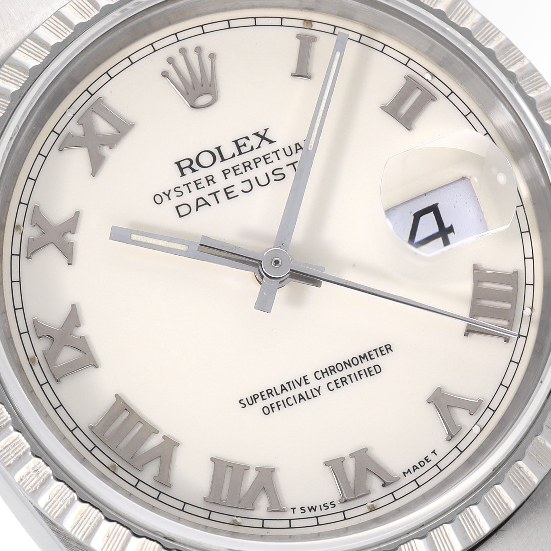 Rolex Datejust 16220 Cream Dial with Roman Hours