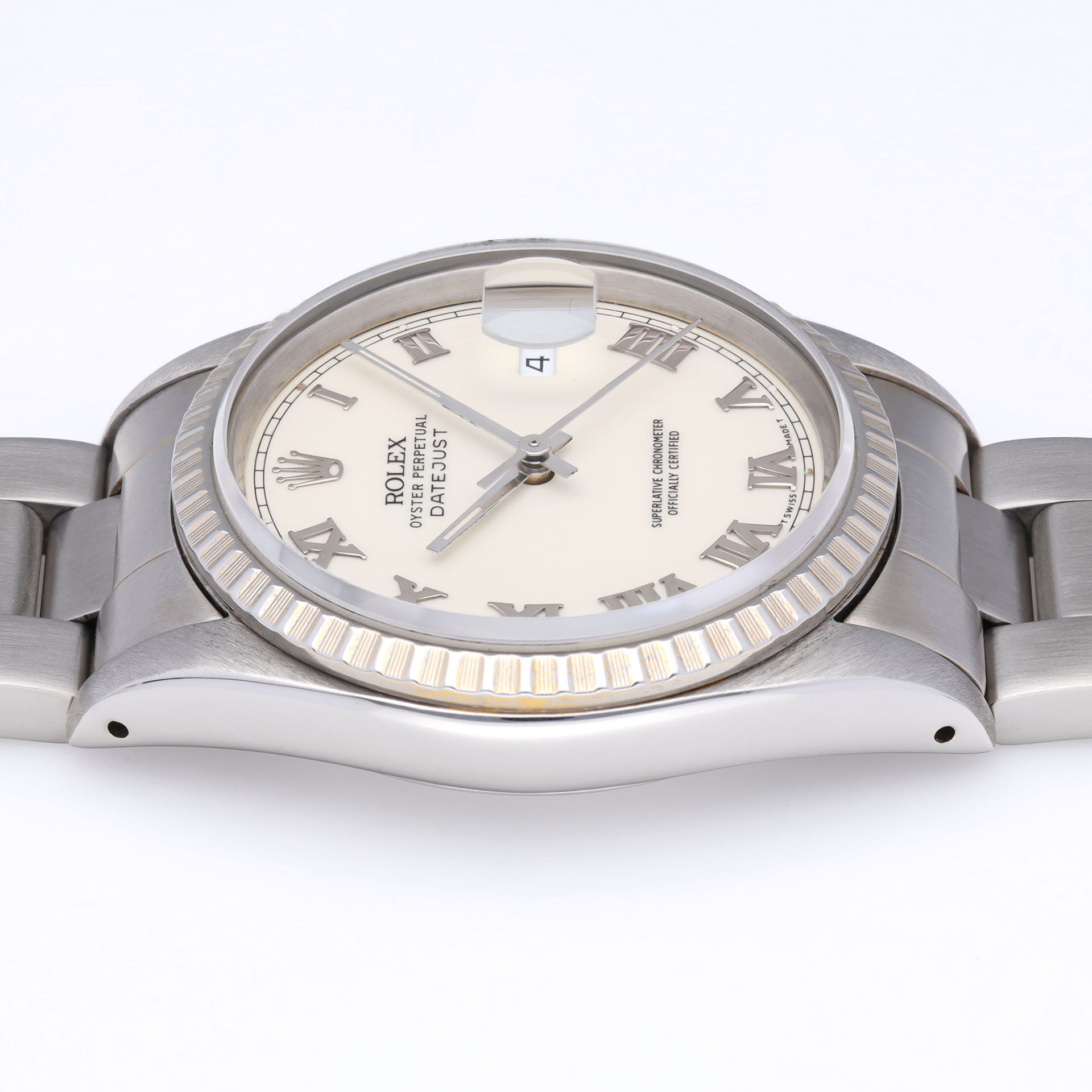 Rolex Datejust 16220 Cream Dial with Roman Hours