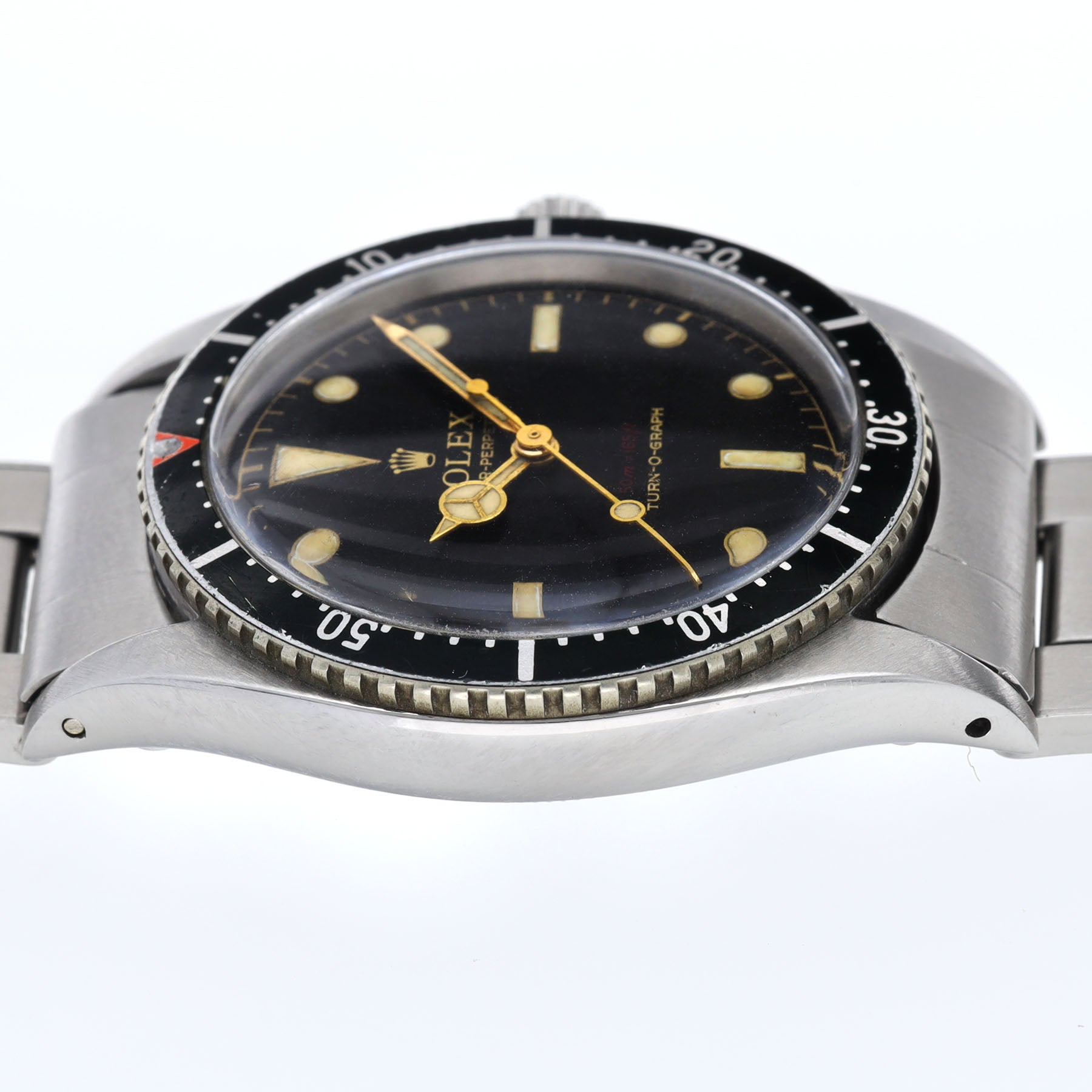 Rolex Turn-O-Graph 6202 Gilt Dial Red Depth Red Triangle Bezel