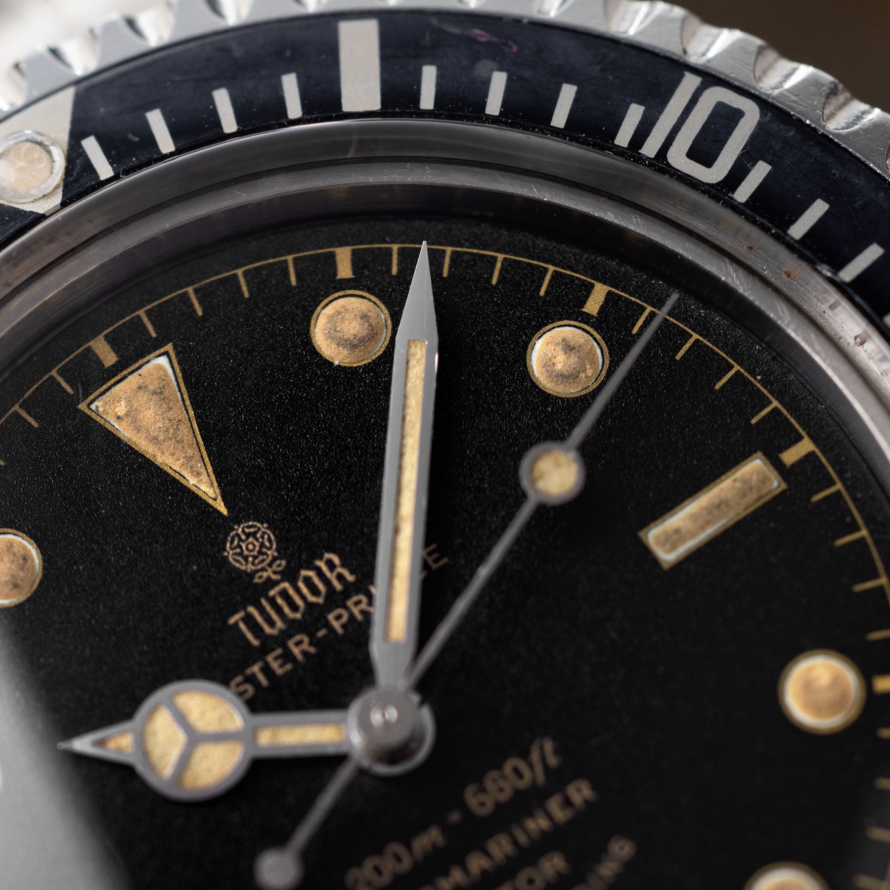 Tudor Submariner ref 7928 exclamation mark Chaptering dial PCG case
