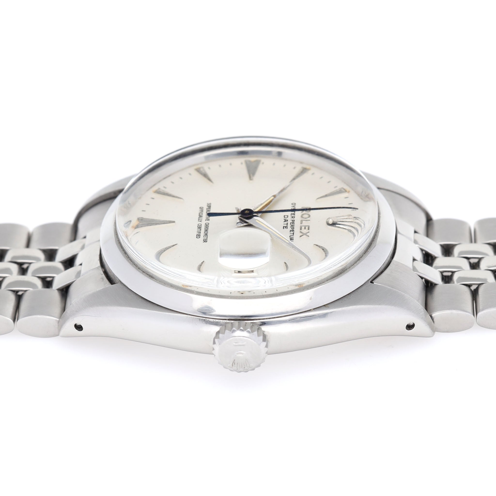 Rolex Date Matte Silver "Swiss Only" Dial ref 1500