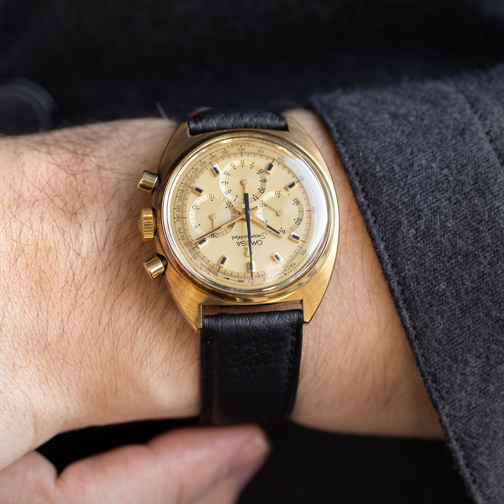 Omega Seamaster Chronograph 145.016 18kt Yellow Gold