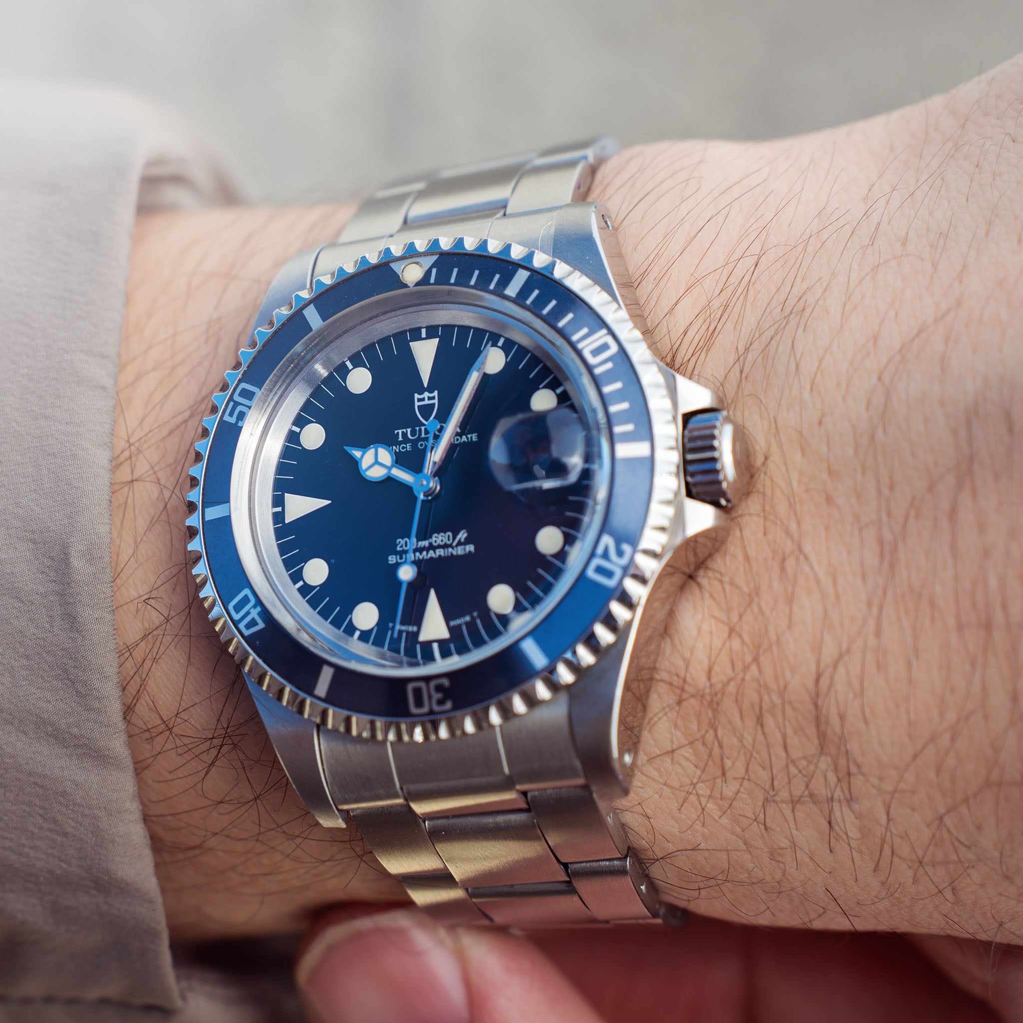 Tudor Submariner Date Blue Dial Ref 79090