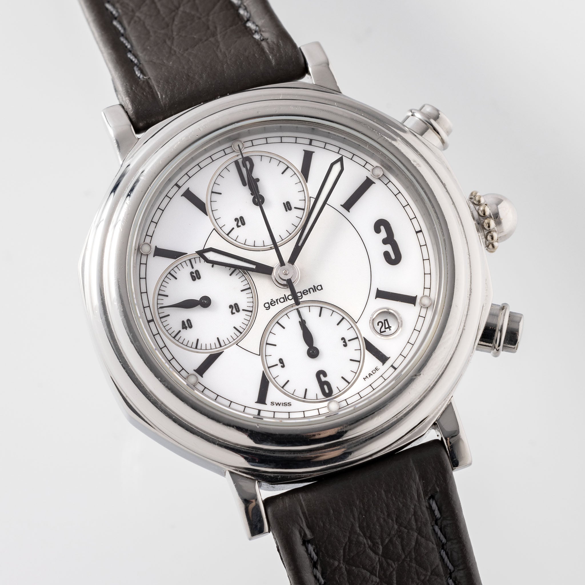 Gerald Genta Octo Weisses Zifferblatt Referenz G35507