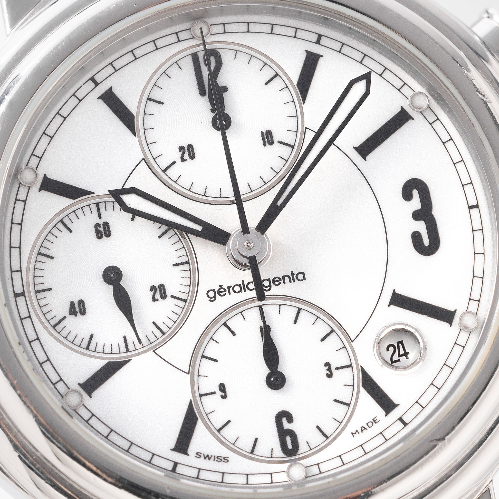 Gerald Genta Octo Weisses Zifferblatt Referenz G35507