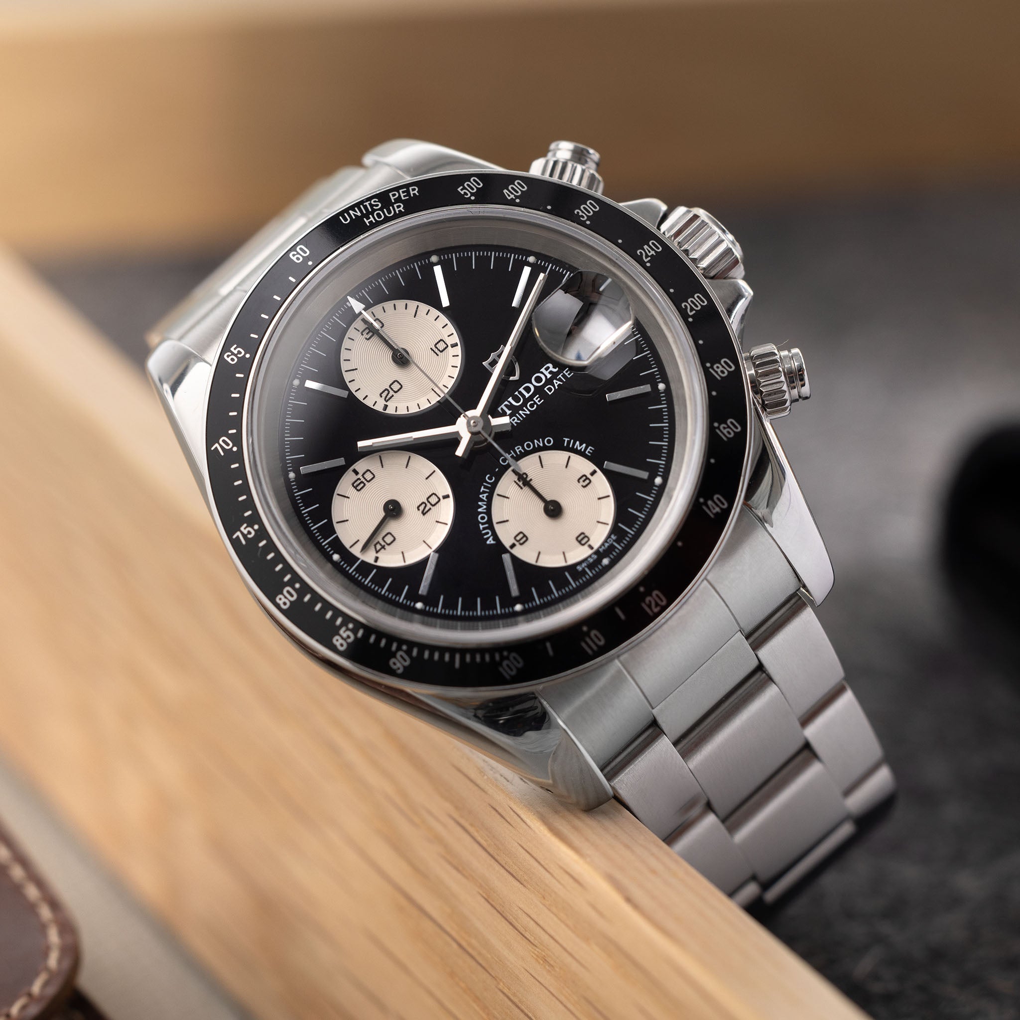 Tudor Prince Date Chronograph Black Dial 78260