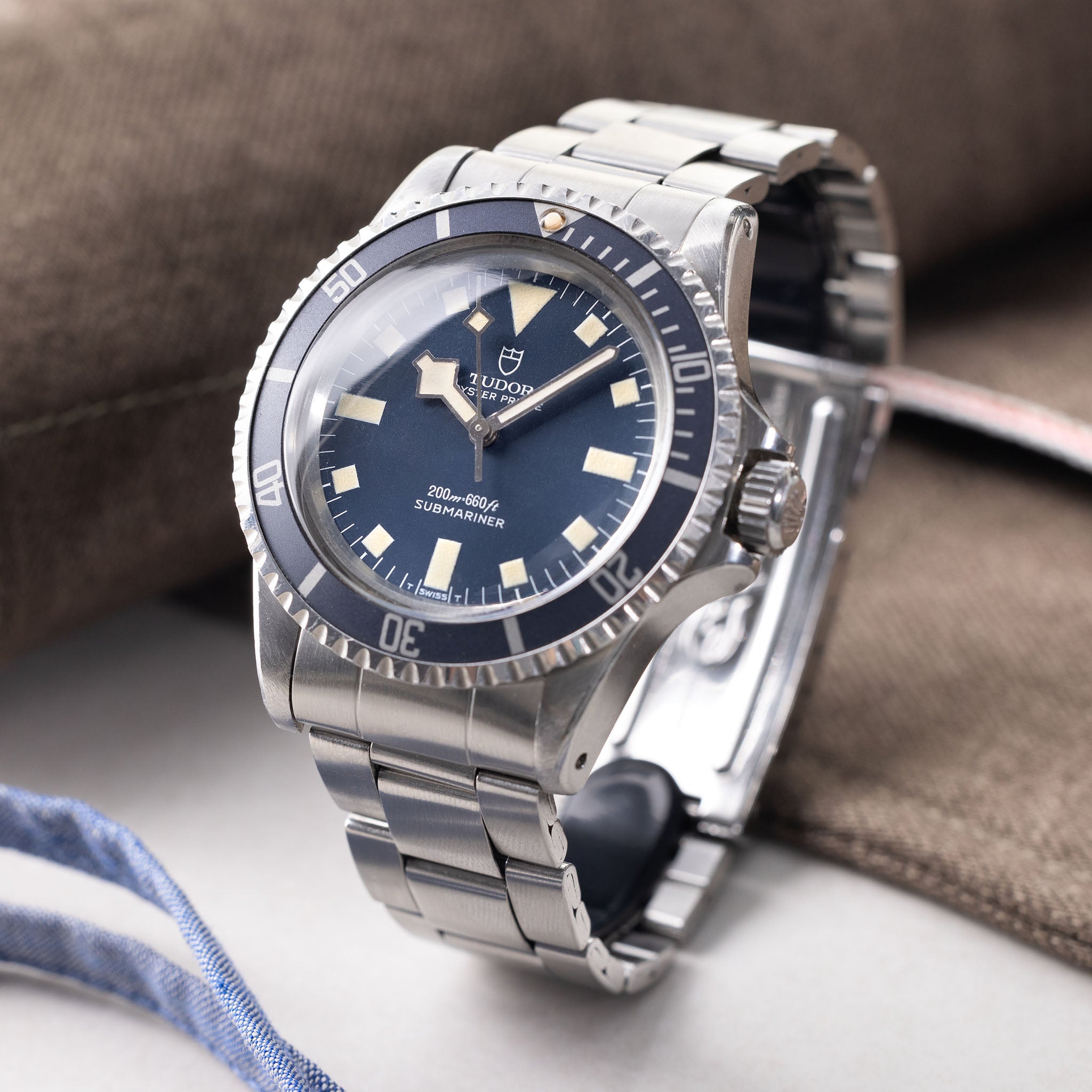 Tudor Submariner Snowflake No Date Blue Dial 9401/0 