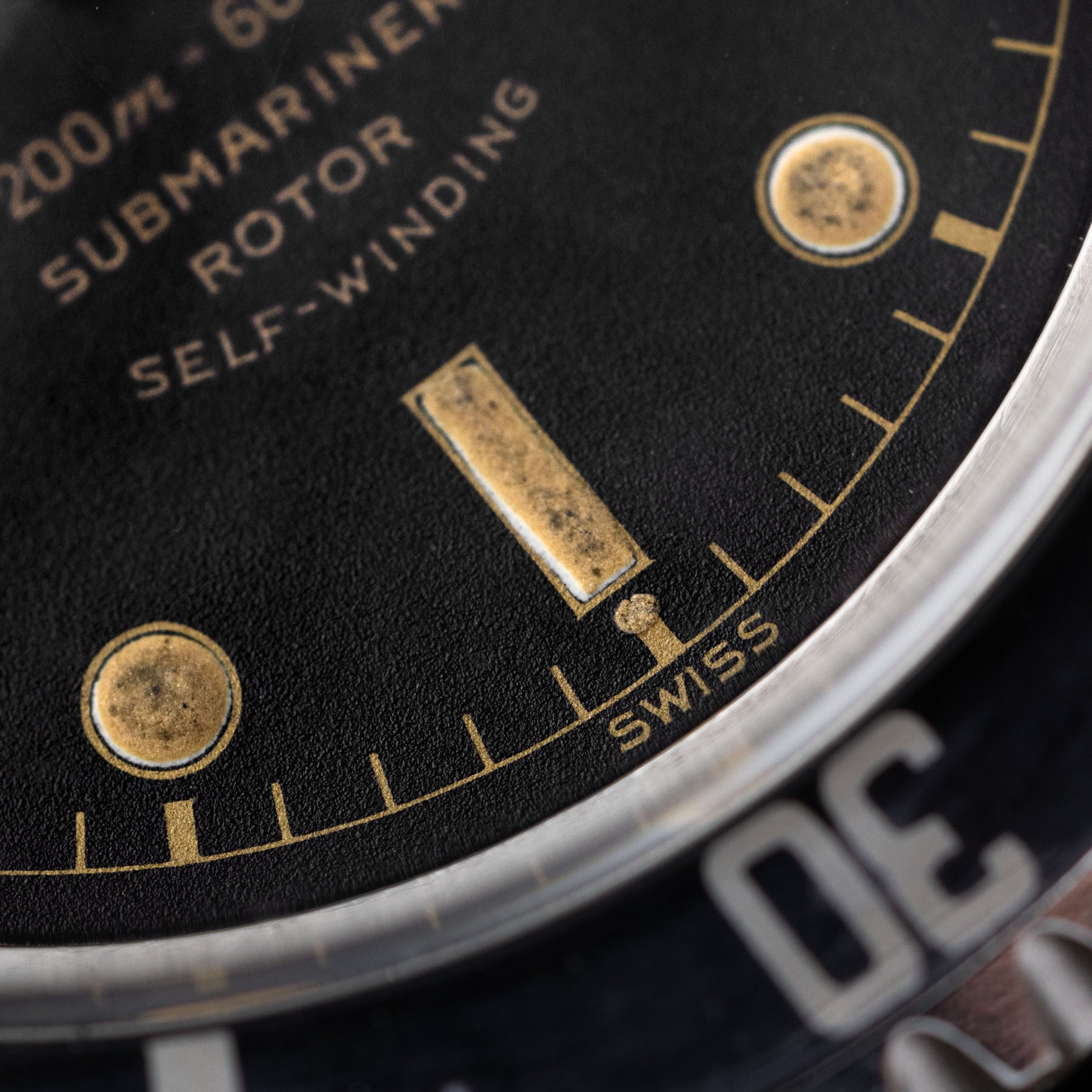 Tudor Submariner ref 7928 exclamation mark Chaptering dial PCG case