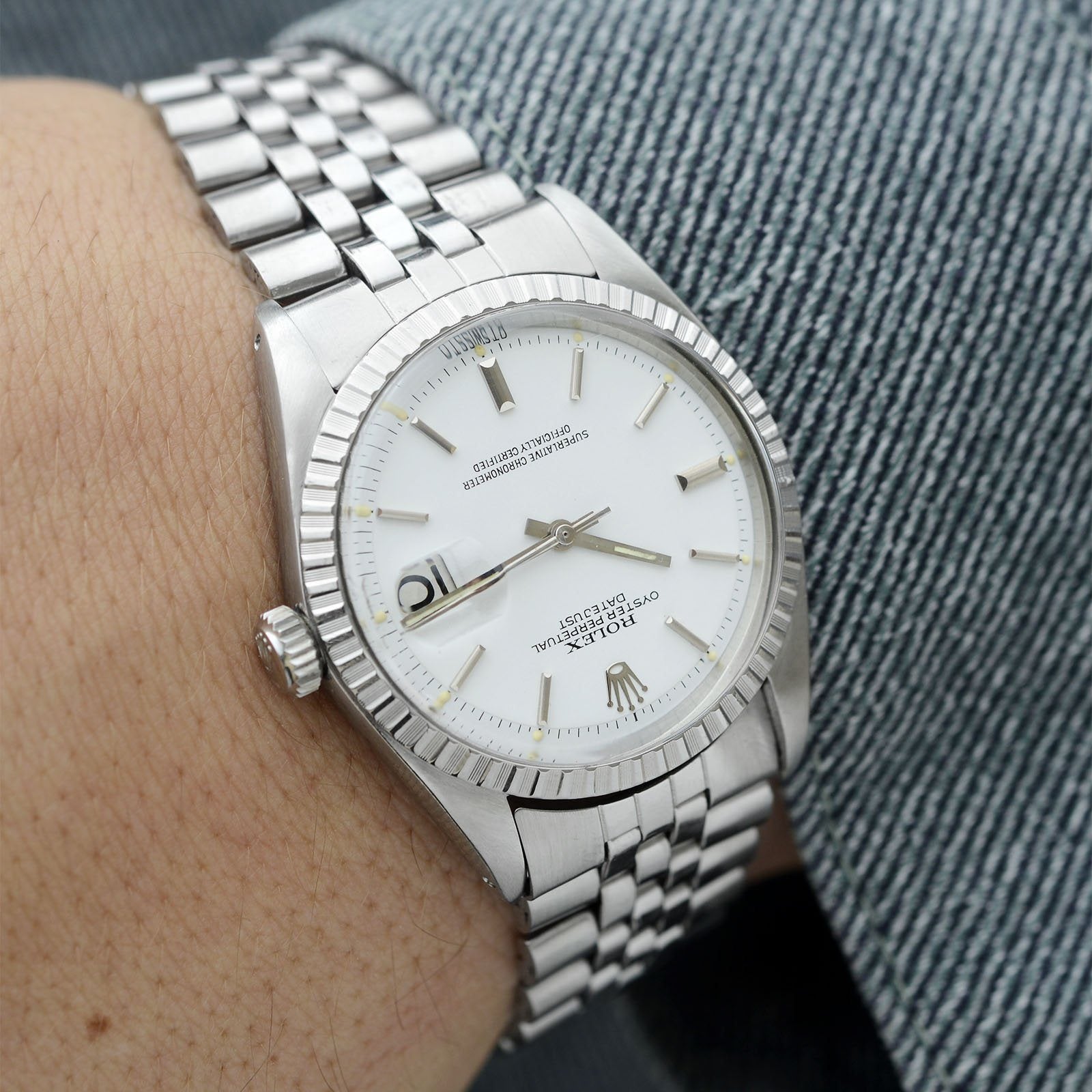 Rolex Datejust Polar White Sigma Dial 1603