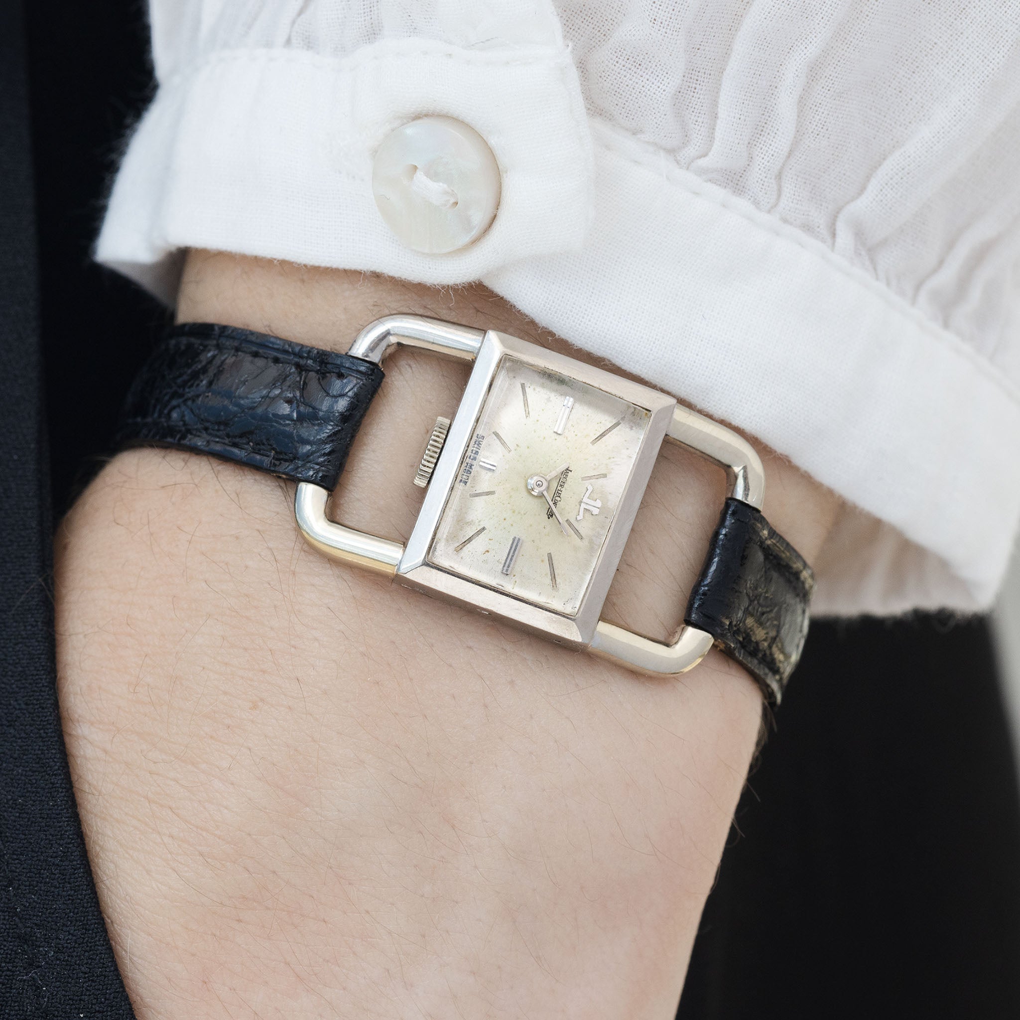 Jaeger LeCoultre for Hèrmes Etrier White Gold Reference 9041 