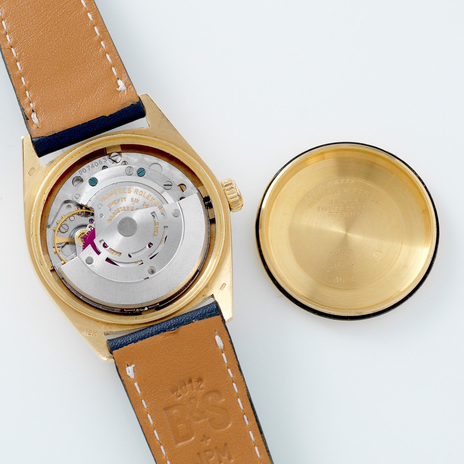 Rolex Datejust Yellow Gold 1601 Blue Linen Dial 