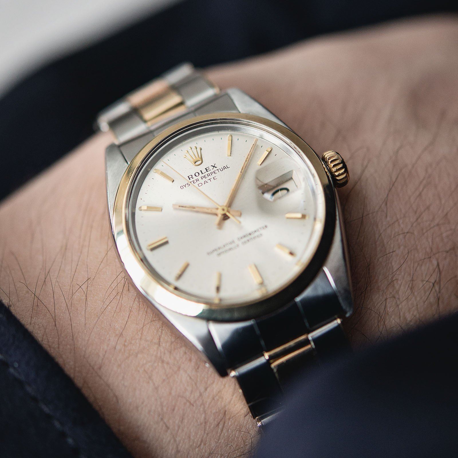 Rolex Oyster Perpetual Date Two-Tone Ref 1500 