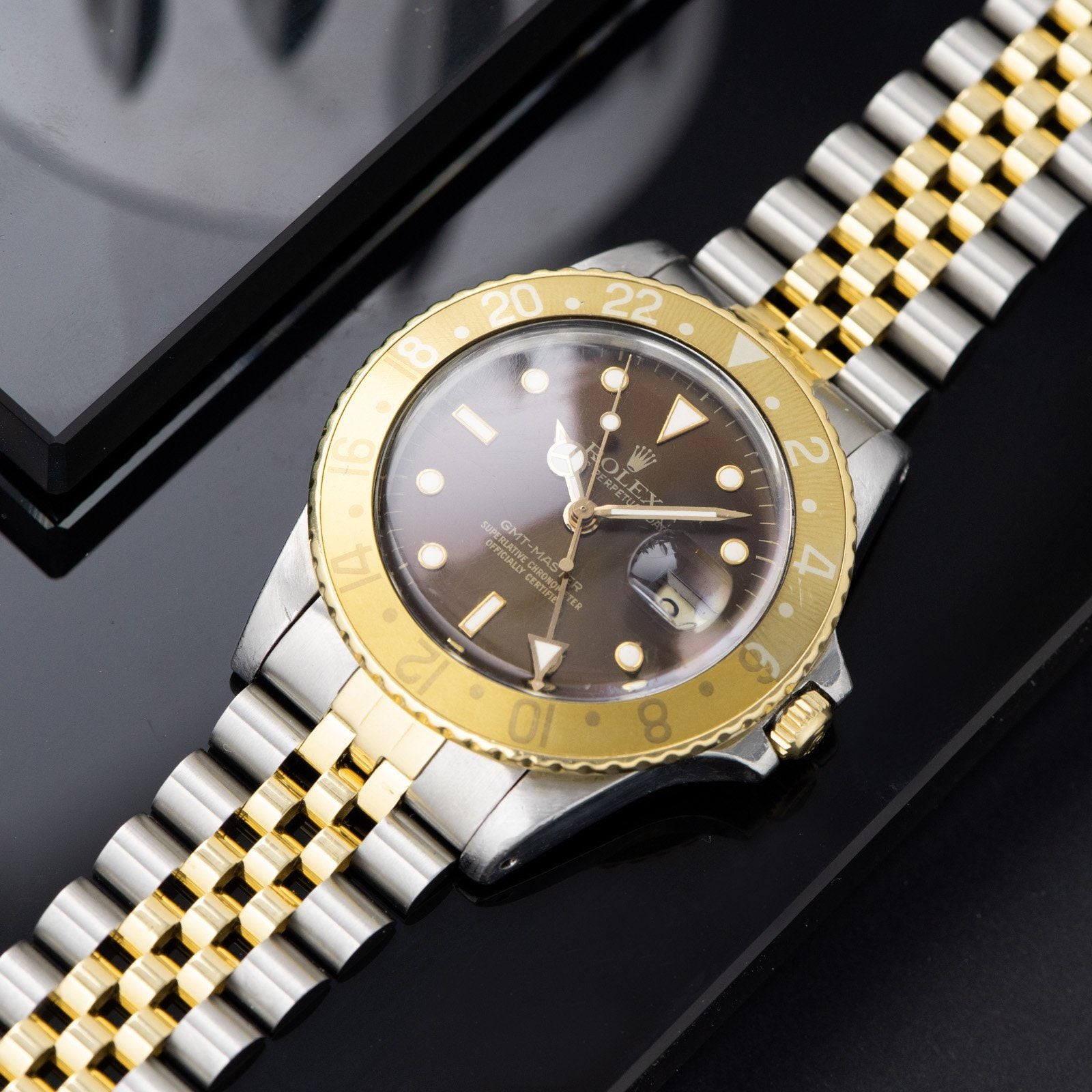Rolex 16753 Brown Dial GMT Master Root Beer
