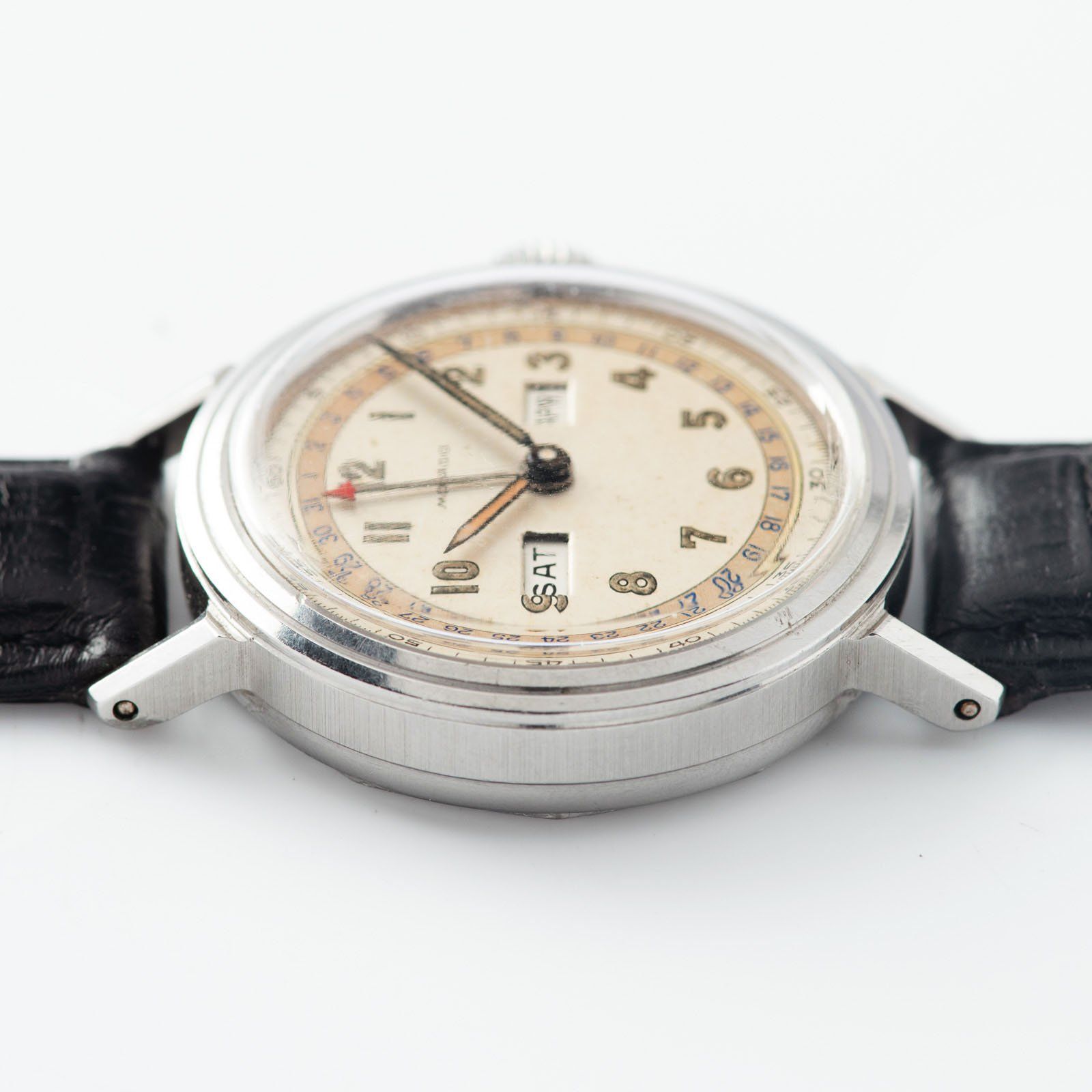 Movado Calendamatic Triple Date Calendar Watch  