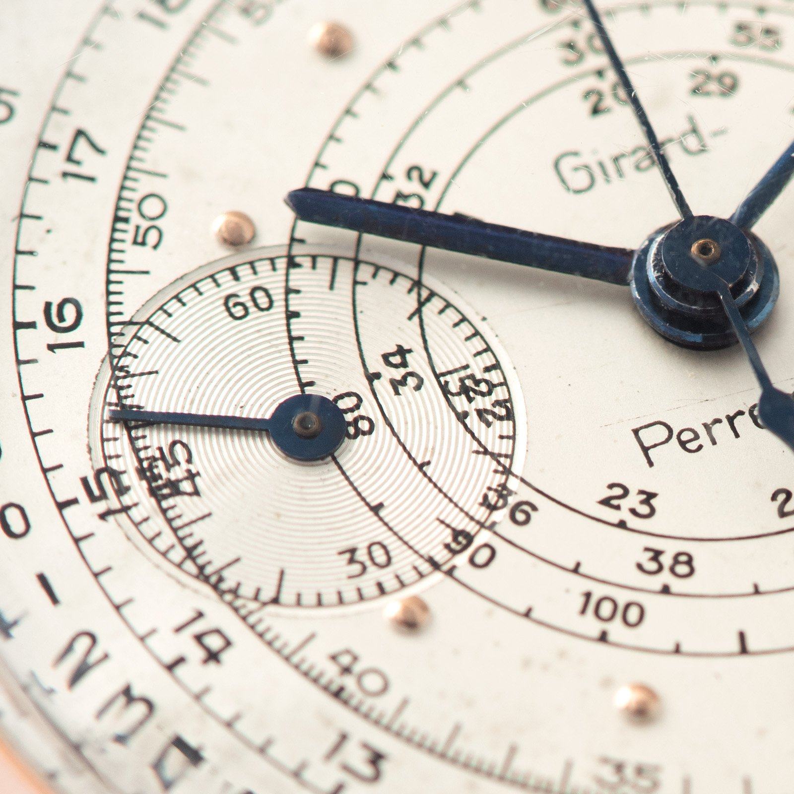 Girard Perregaux Pink Gold Pulsations Chronograph 1950s 