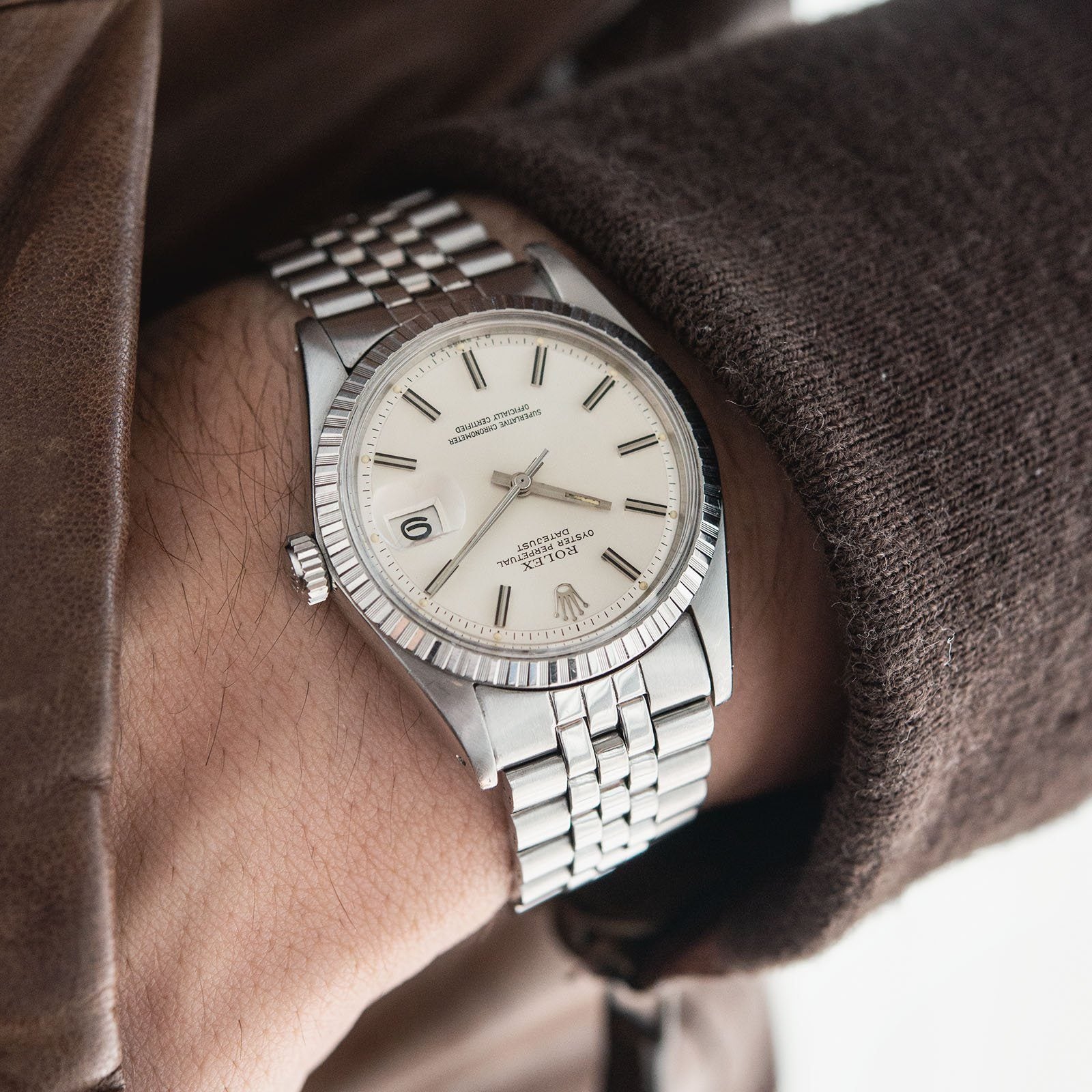 Rolex Datejust  Matte Silver Sigma Dial 1603