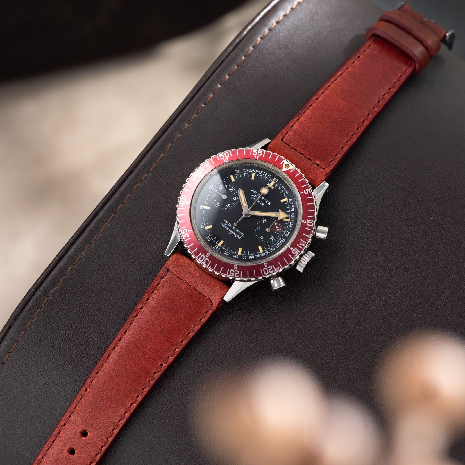 Wittnauer 239T Reference 7004A Steel Chronograph