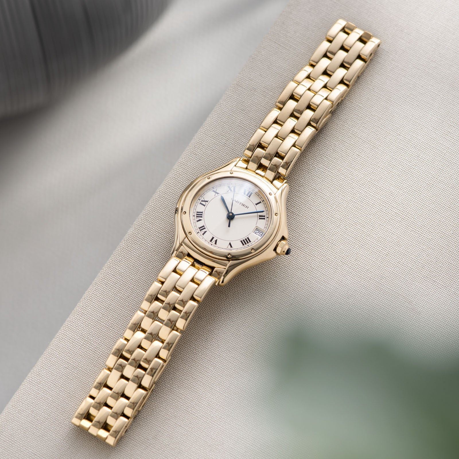 Cartier Cougar 18kt Yellow Gold Ladies Watch 