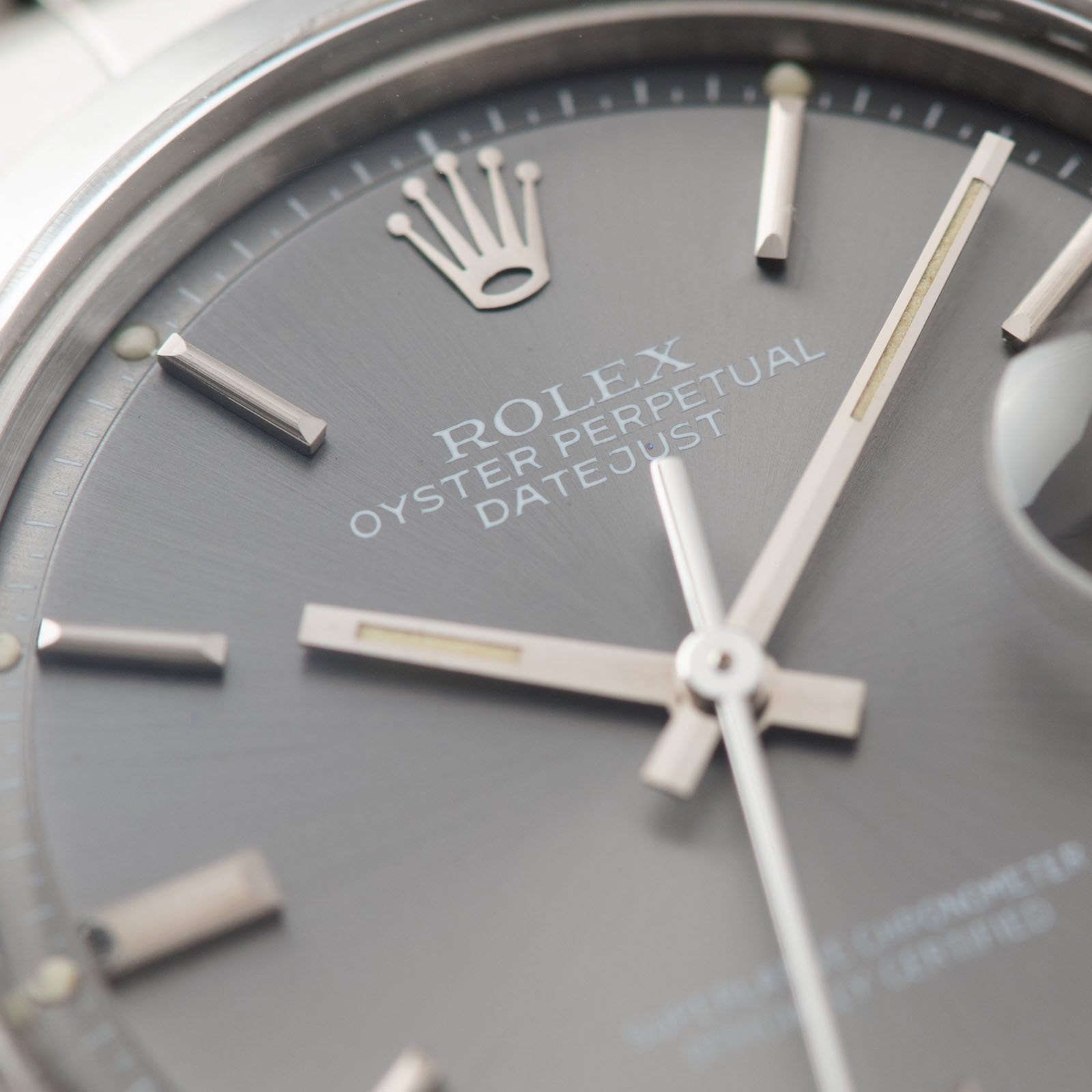 Rolex Datejust Reference 1600 Grey Dial 