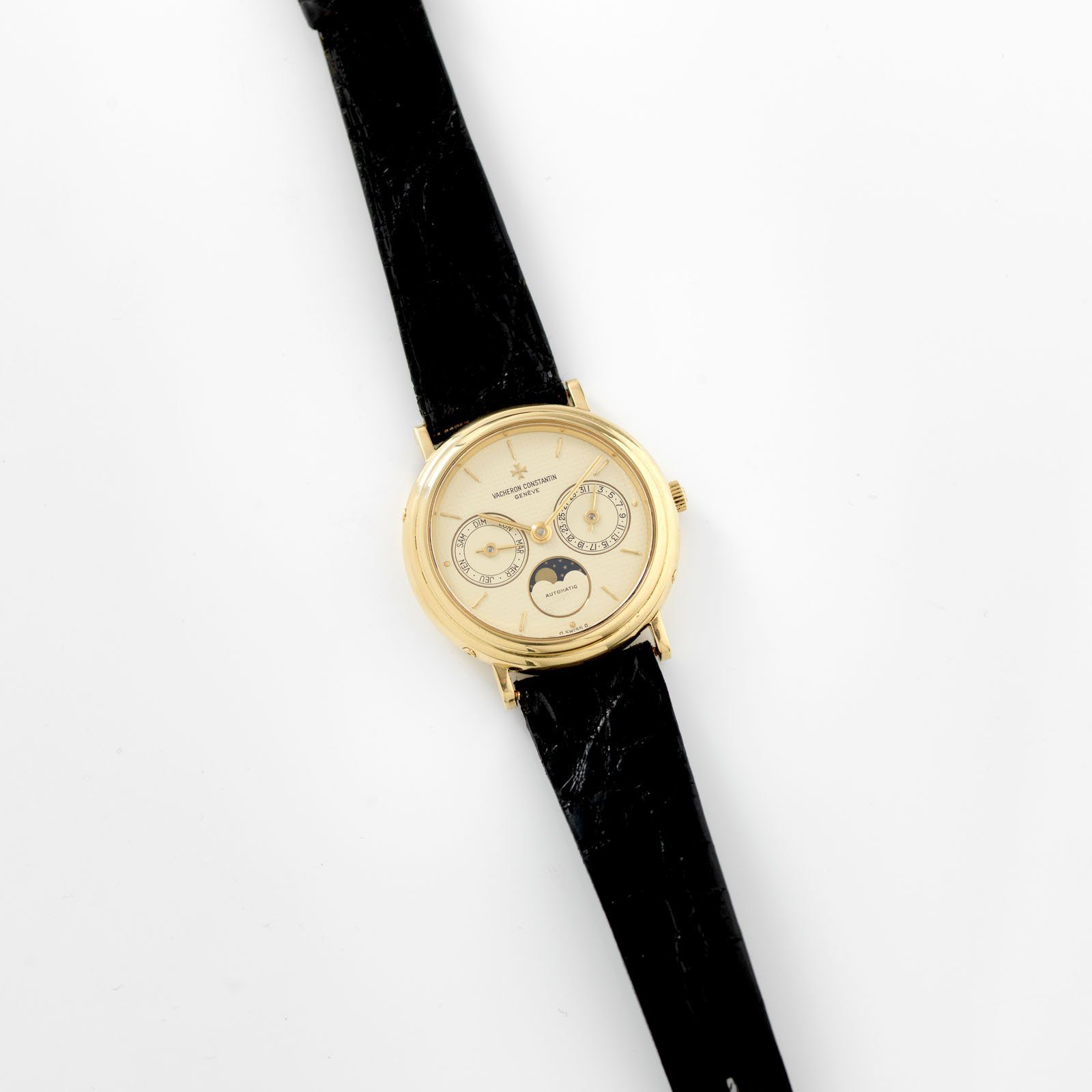 Vacheron Constantin  Patrimony Day Date Moonphase Yellow Gold Ref 47009-0003-J