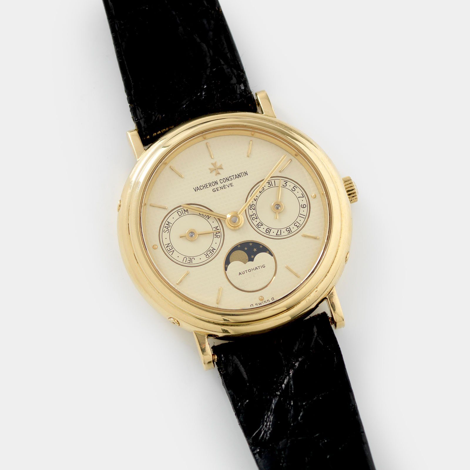 Vacheron Constantin  Patrimony Day Date Moonphase Yellow Gold Ref 47009-0003-J
