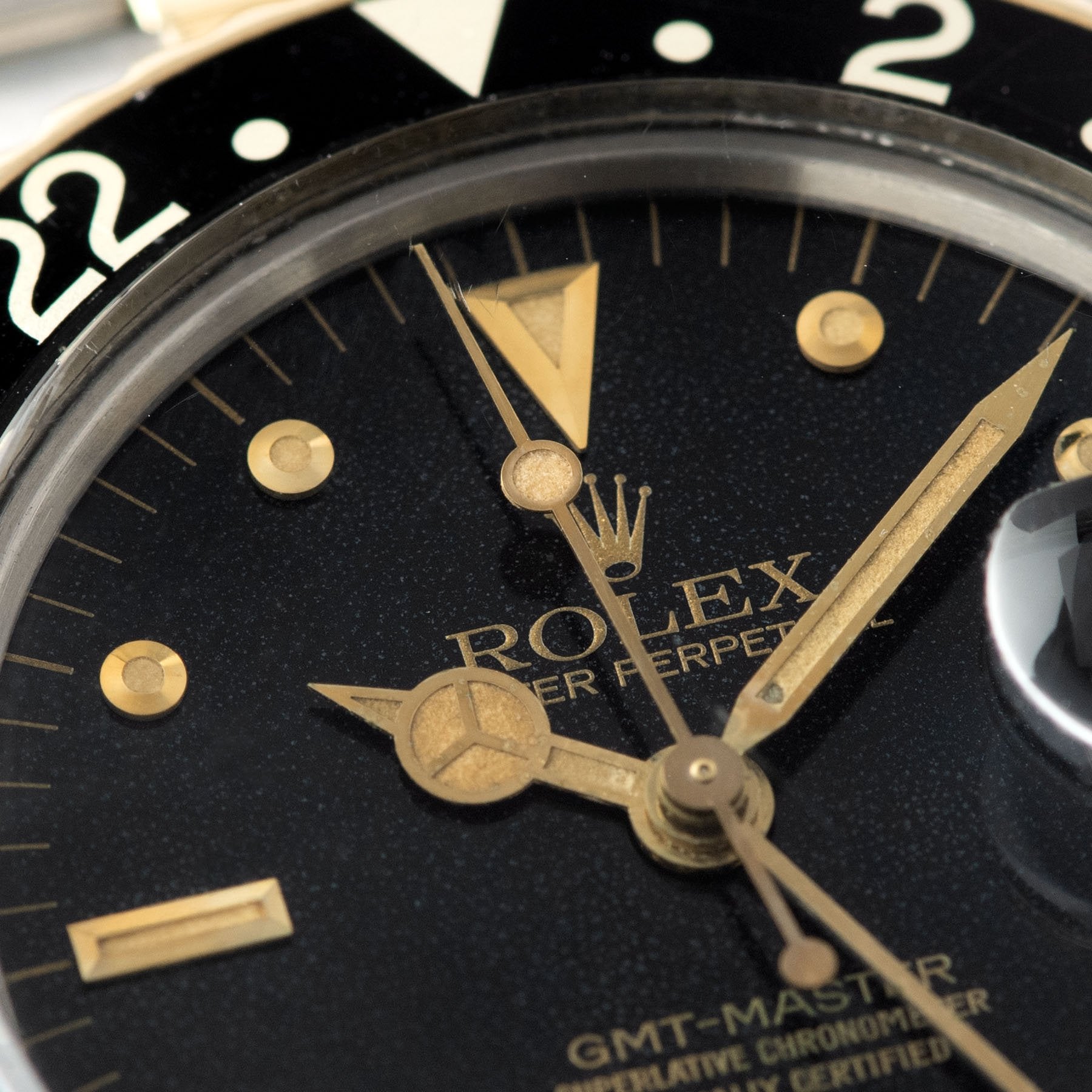 Rolex 16753 Black Nipple Dial GMT Master 